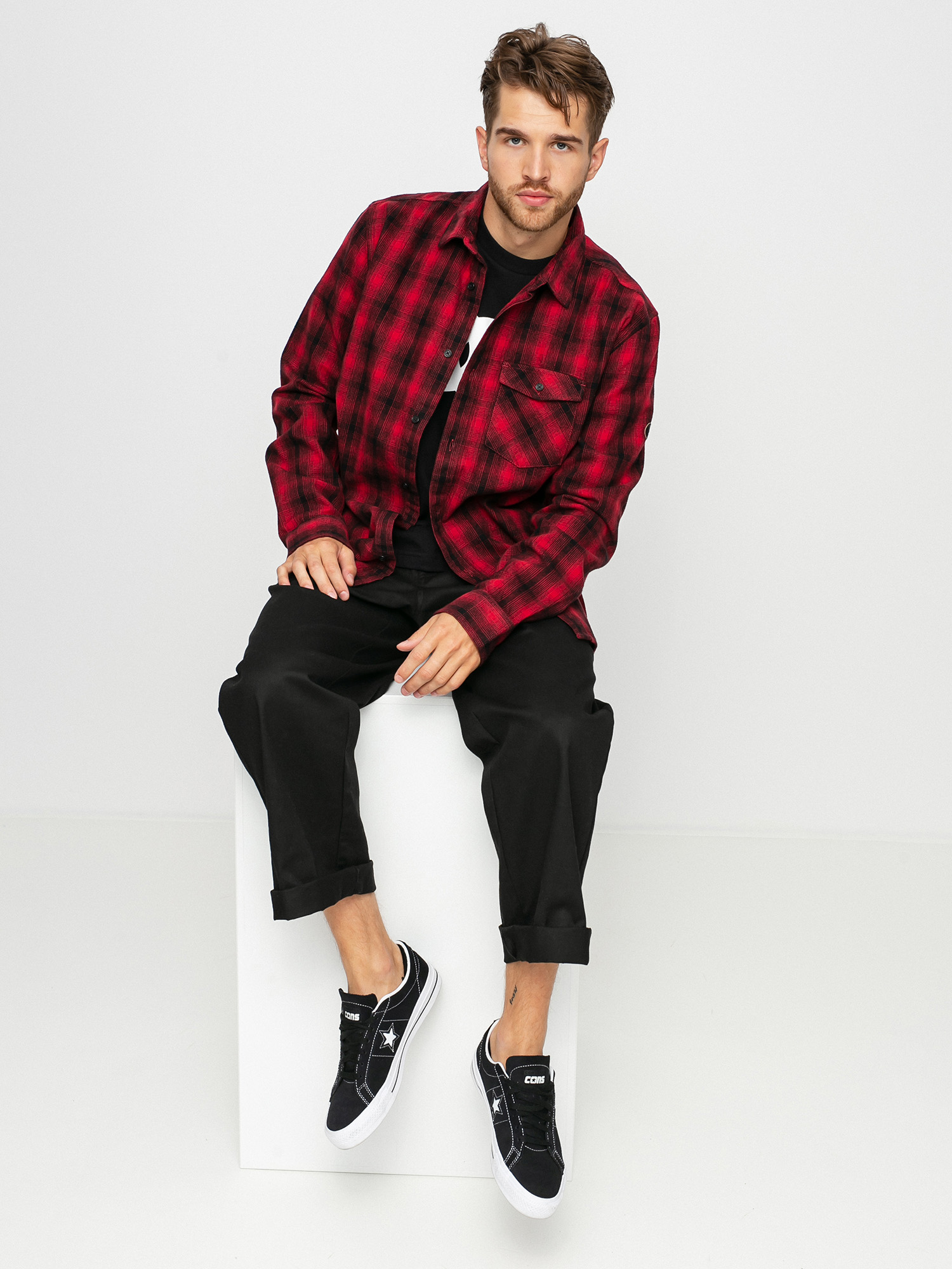 Koszula DC Marshal (chili pepper shadow plaid)