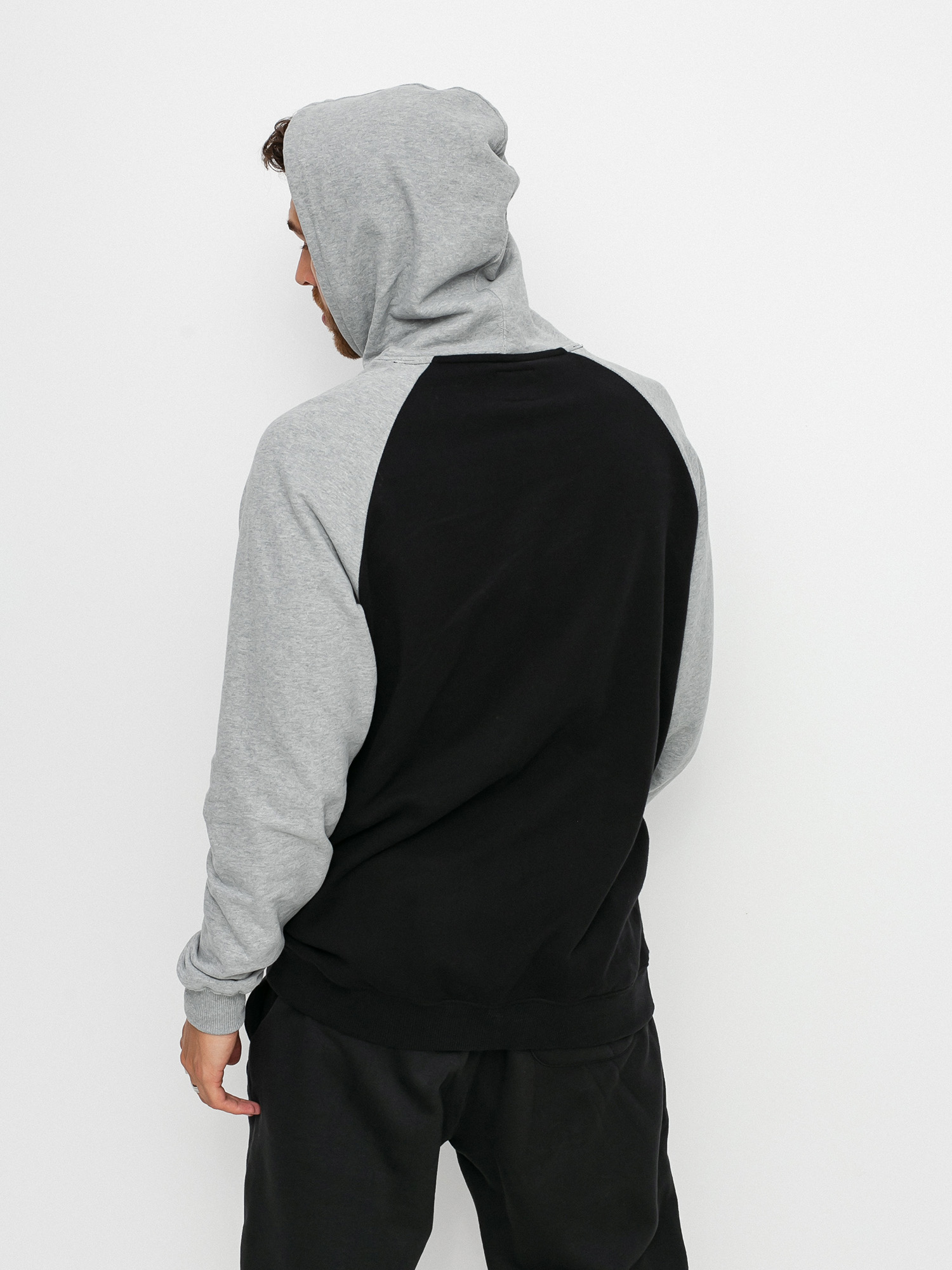 Bluza z kapturem DC Star Pilot Raglan HD (black/grey heather)