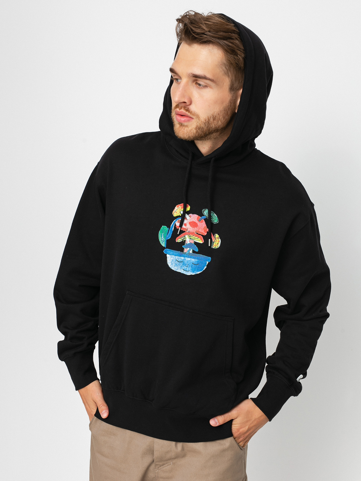 Bluza z kapturem Element Pop Shrooms HD (flint black)