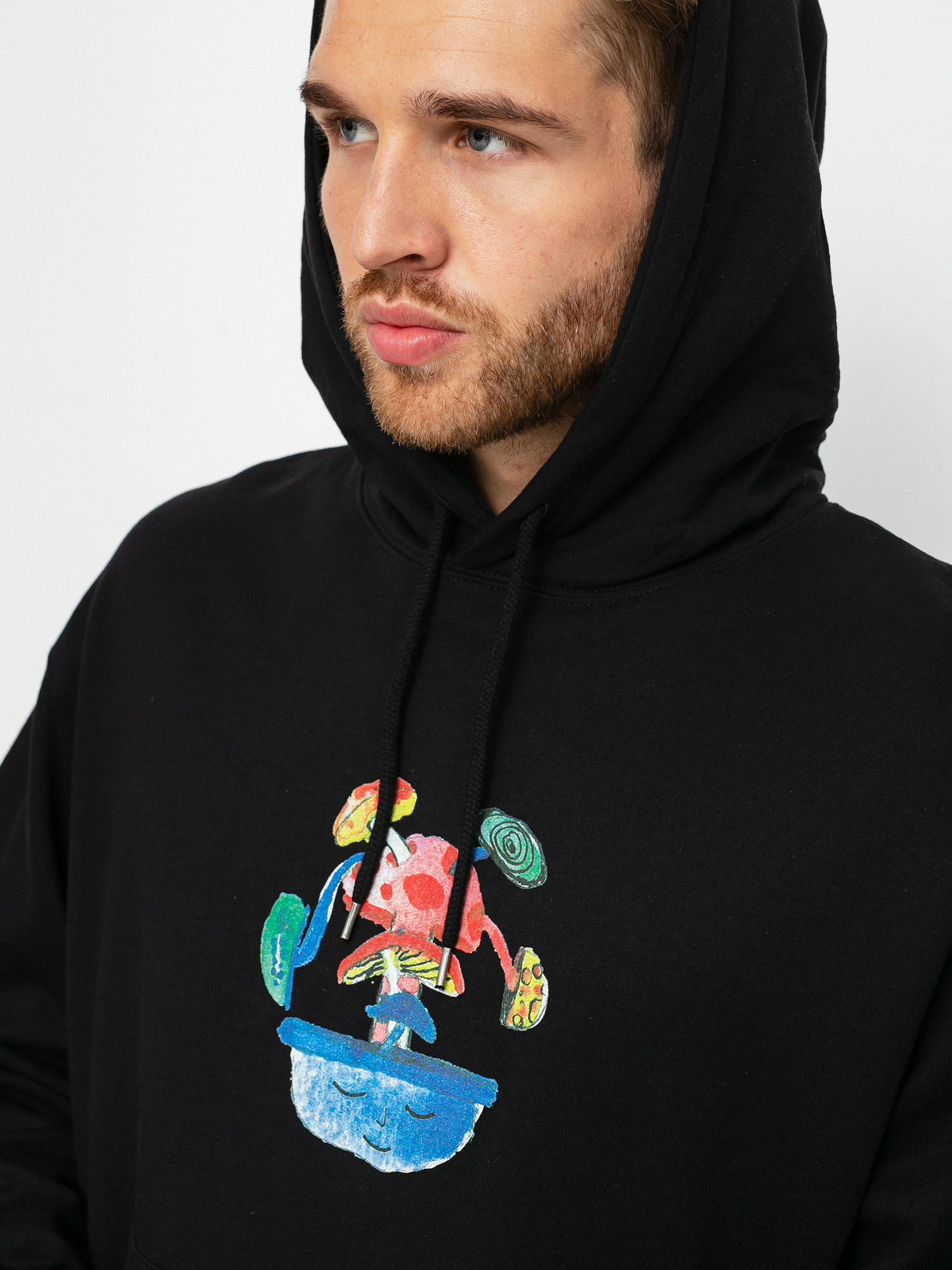 Bluza z kapturem Element Pop Shrooms HD (flint black)