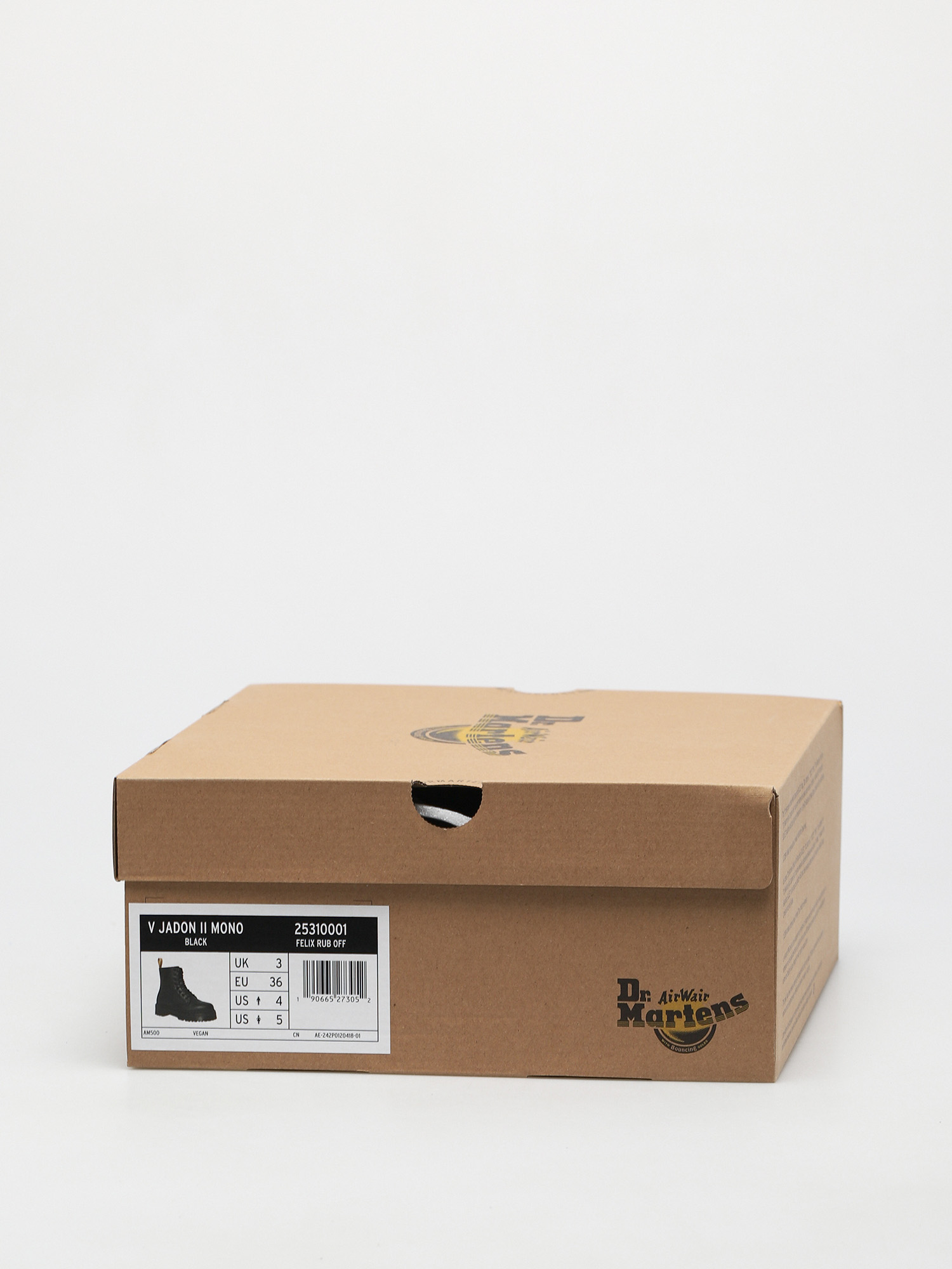 Buty Dr. Martens Vegan Jadon II Mono Wmn (felix rub off black)