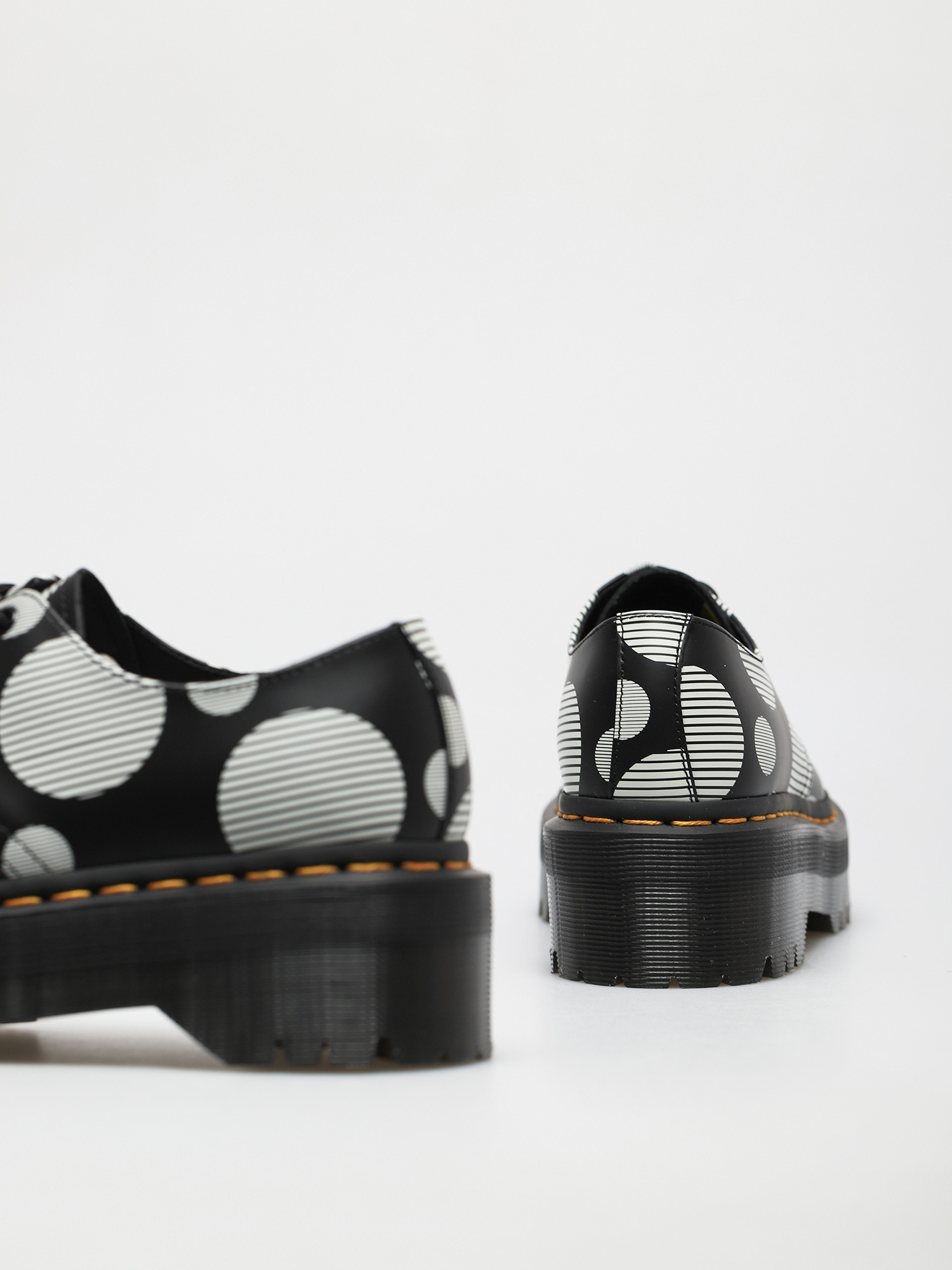 Buty Dr. Martens 1461 Quad Wmn (smooth black polka dot)