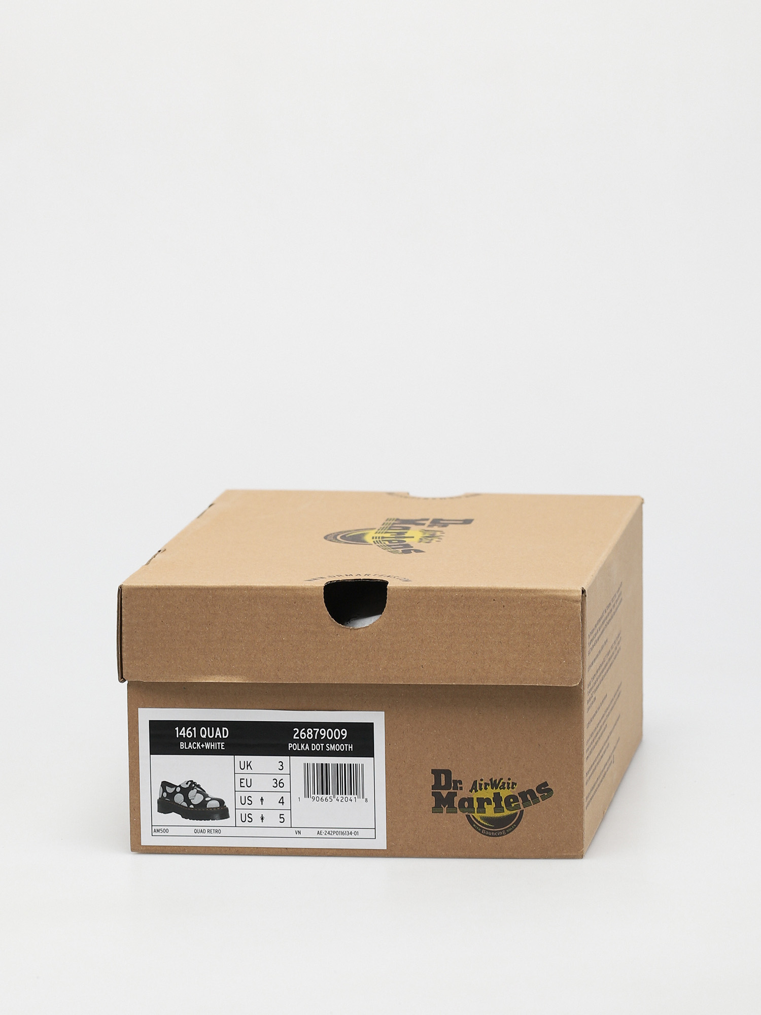 Buty Dr. Martens 1461 Quad Wmn (smooth black polka dot)