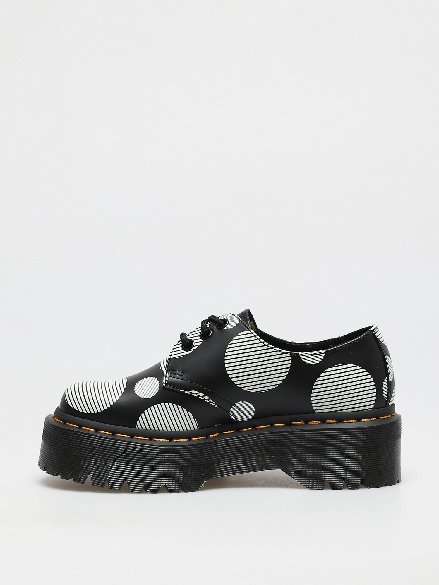 Buty Dr. Martens 1461 Quad Wmn (smooth black polka dot)