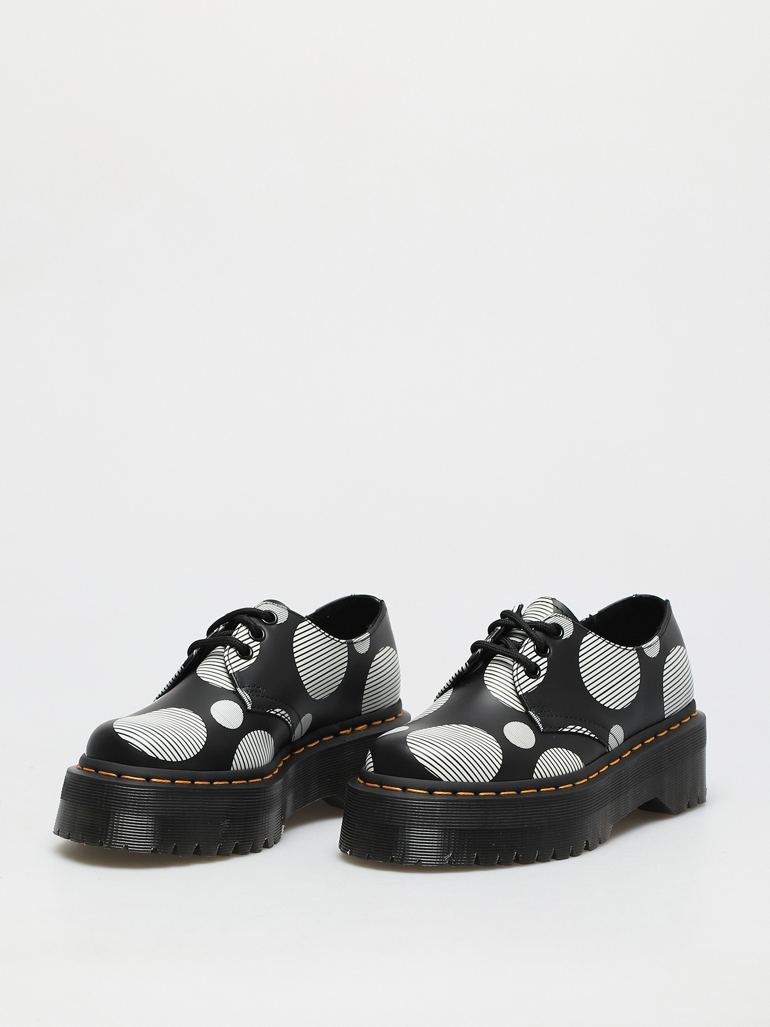 Buty Dr. Martens 1461 Quad Wmn (smooth black polka dot)