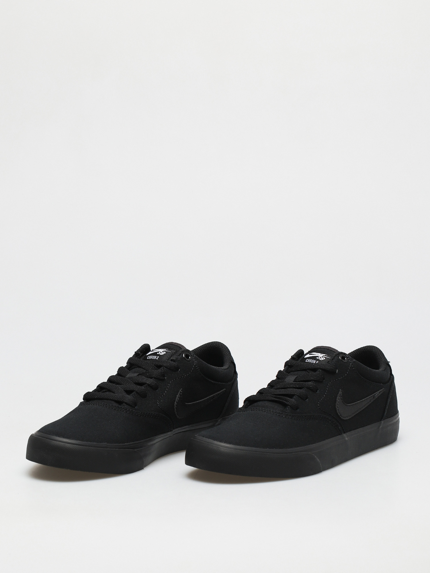 nike sb chron 2 canvas shoes black black 9