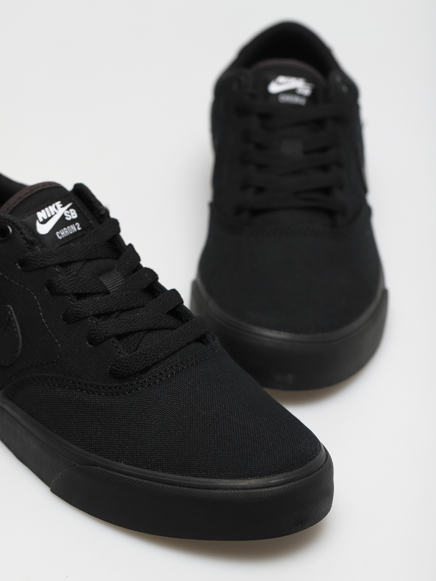 nike sb chron 2 canvas shoes black black 9