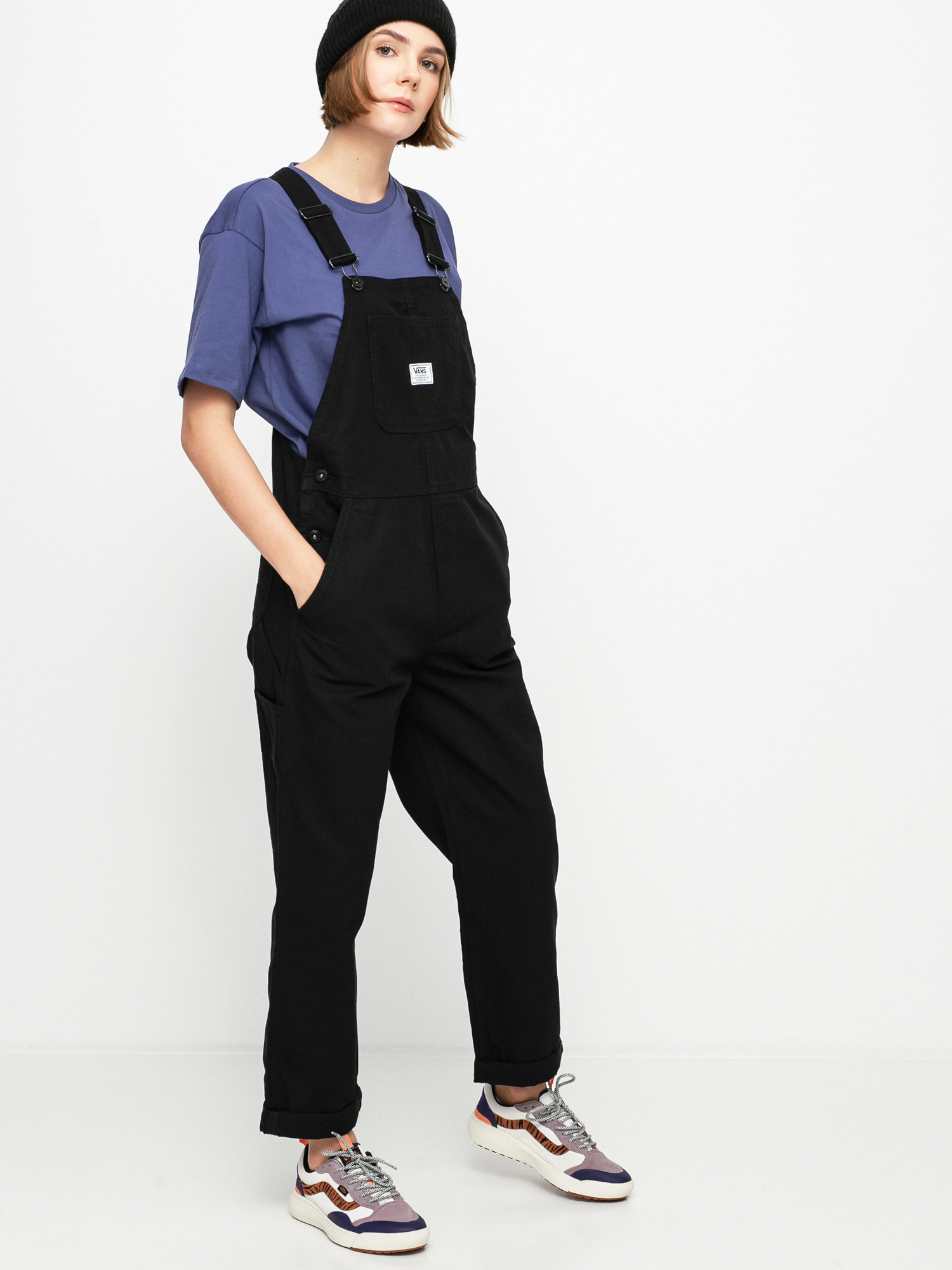 Spodnie Vans Ground Work Overall Wmn (black)