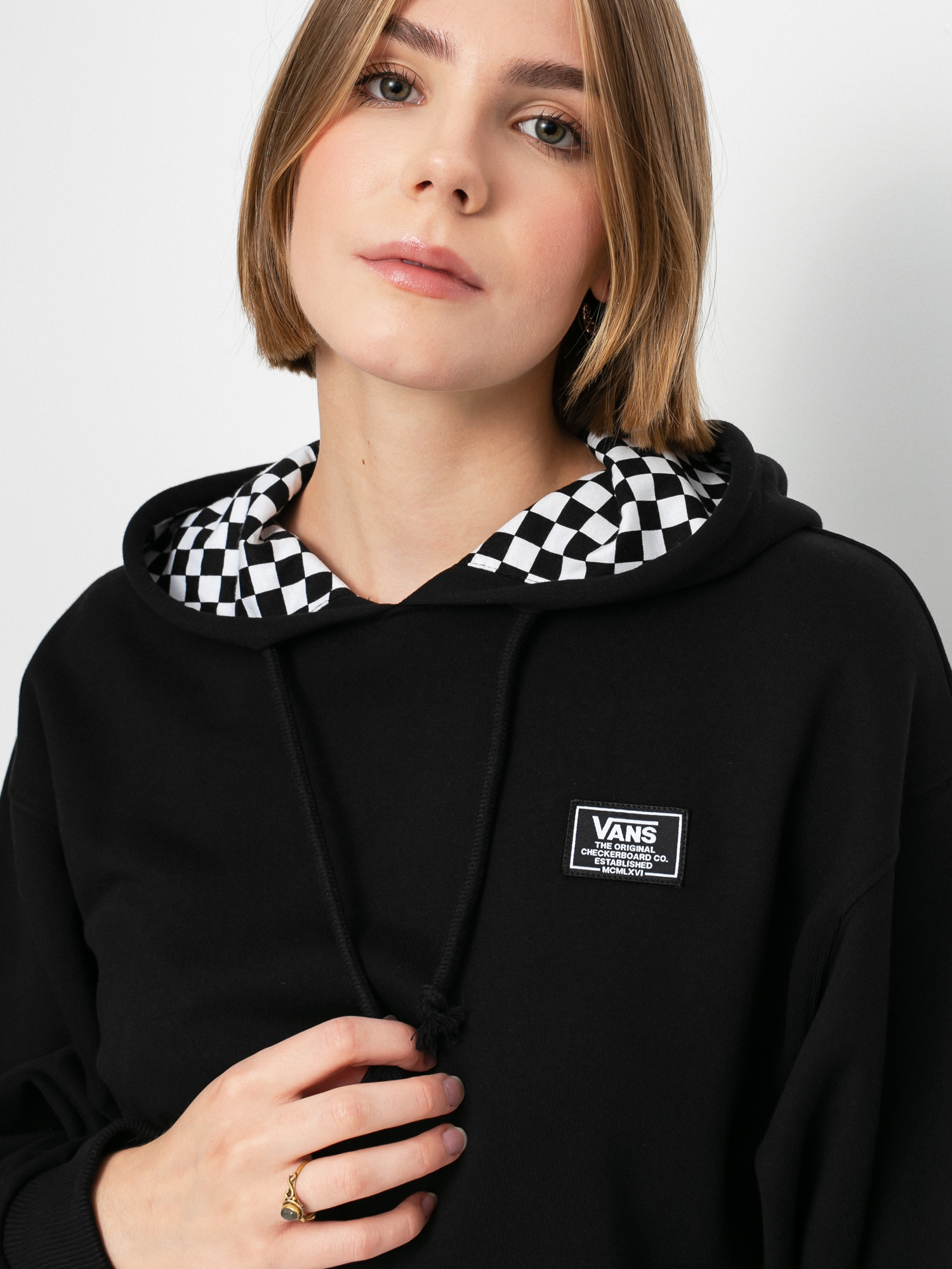 Bluza z kapturem Vans Boom Boom 66 HD Wmn (black)