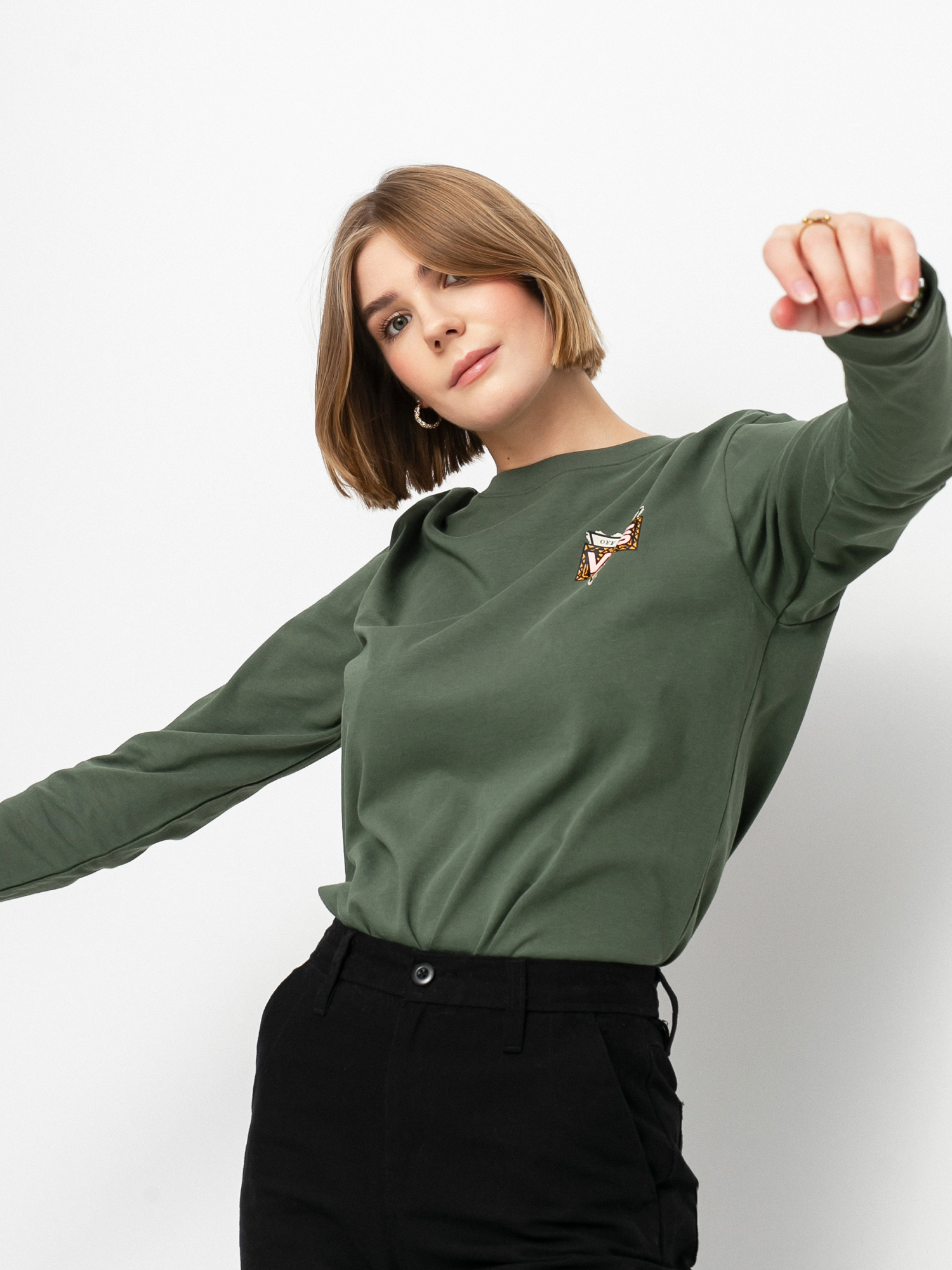 Longsleeve Vans First Stitches Wmn (thyme)