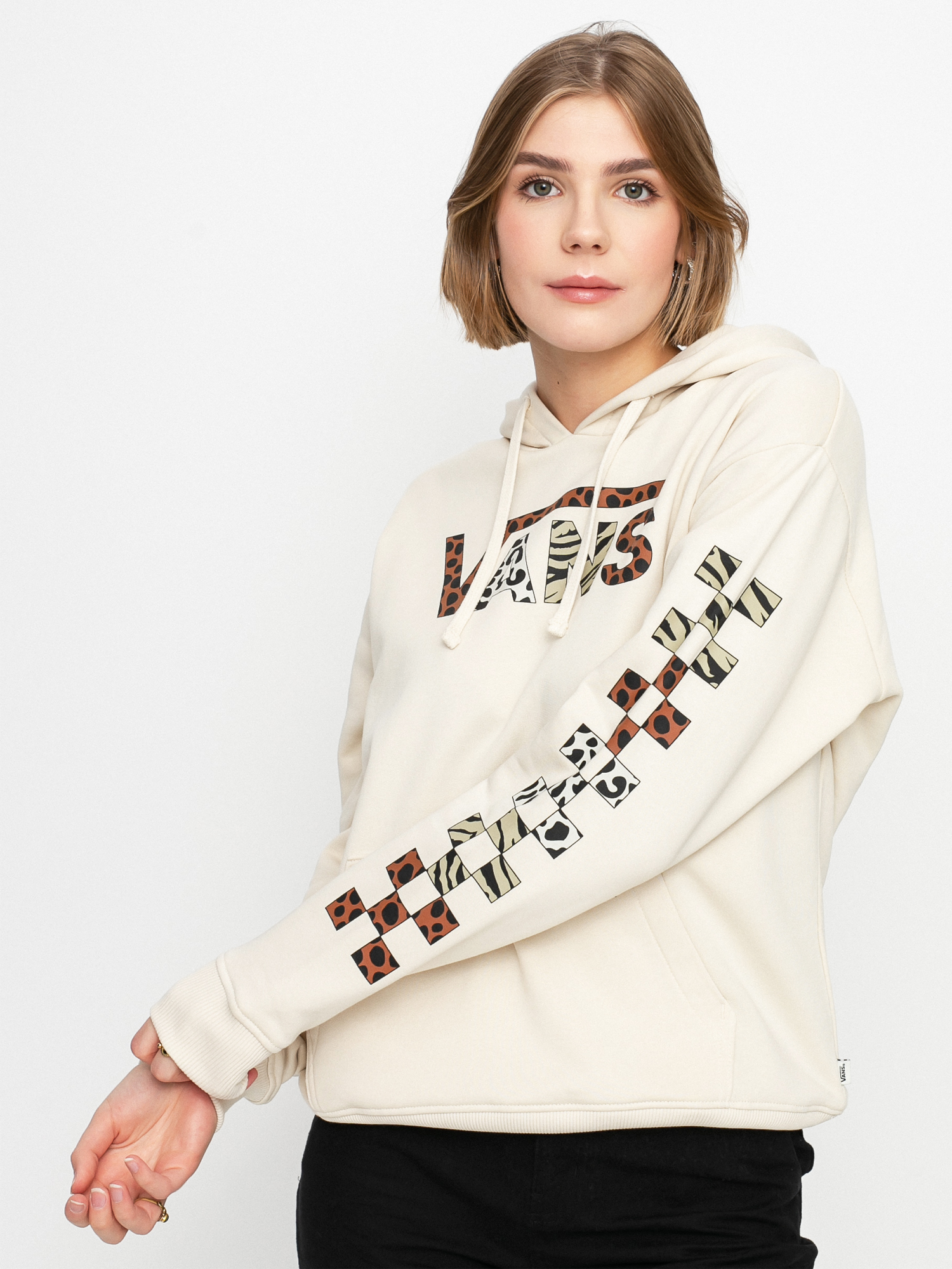 Bluza z kapturem Vans Wyld Tangle II HD Wmn (sandshell)