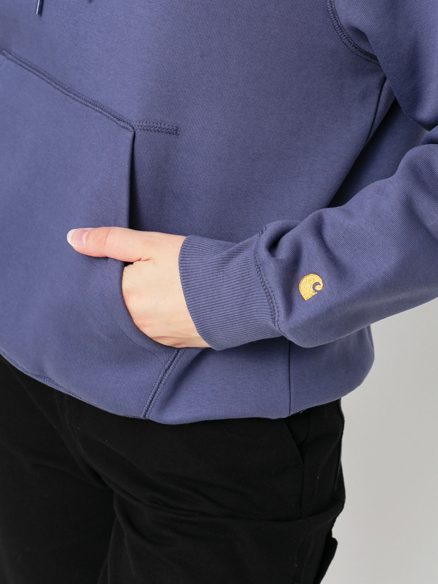 Bluza z kapturem Carhartt WIP Chase HD Wmn (cold viola/gold)
