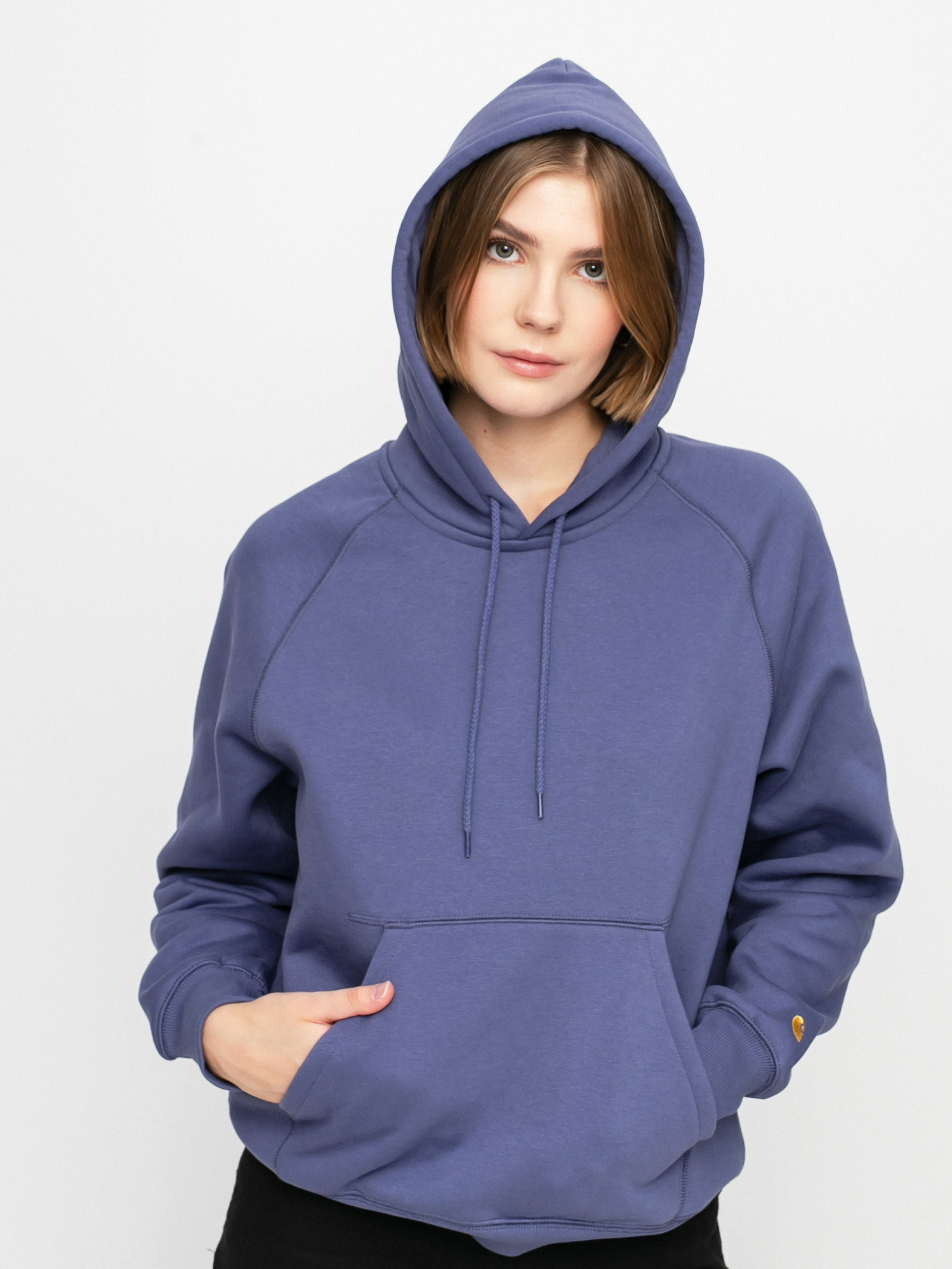 Bluza z kapturem Carhartt WIP Chase HD Wmn (cold viola/gold)