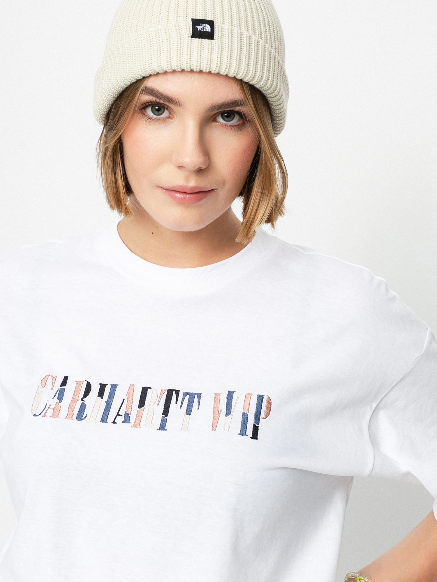 T-shirt Carhartt WIP Jagged Script Wmn (white)