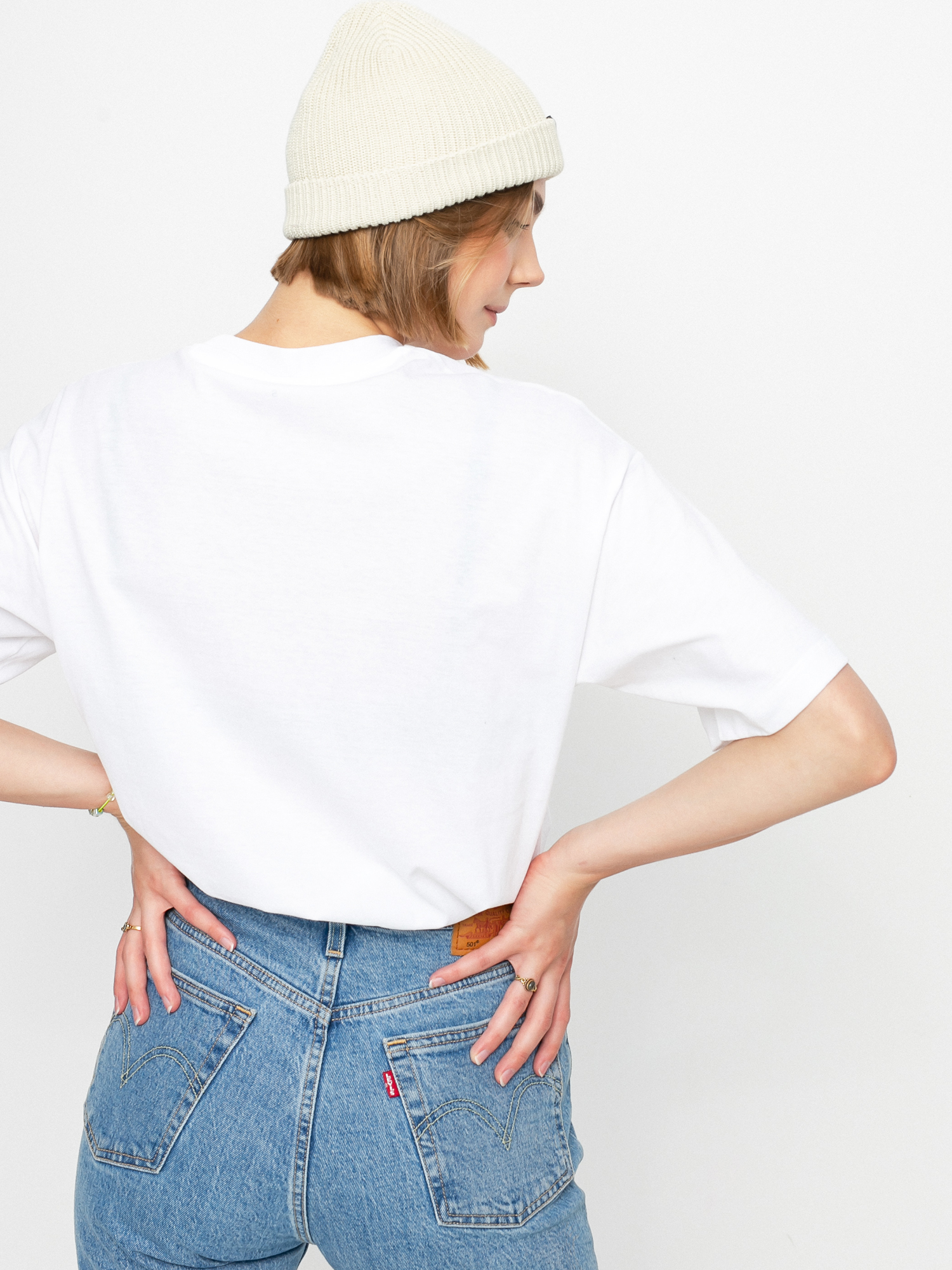 T-shirt Carhartt WIP Jagged Script Wmn (white)