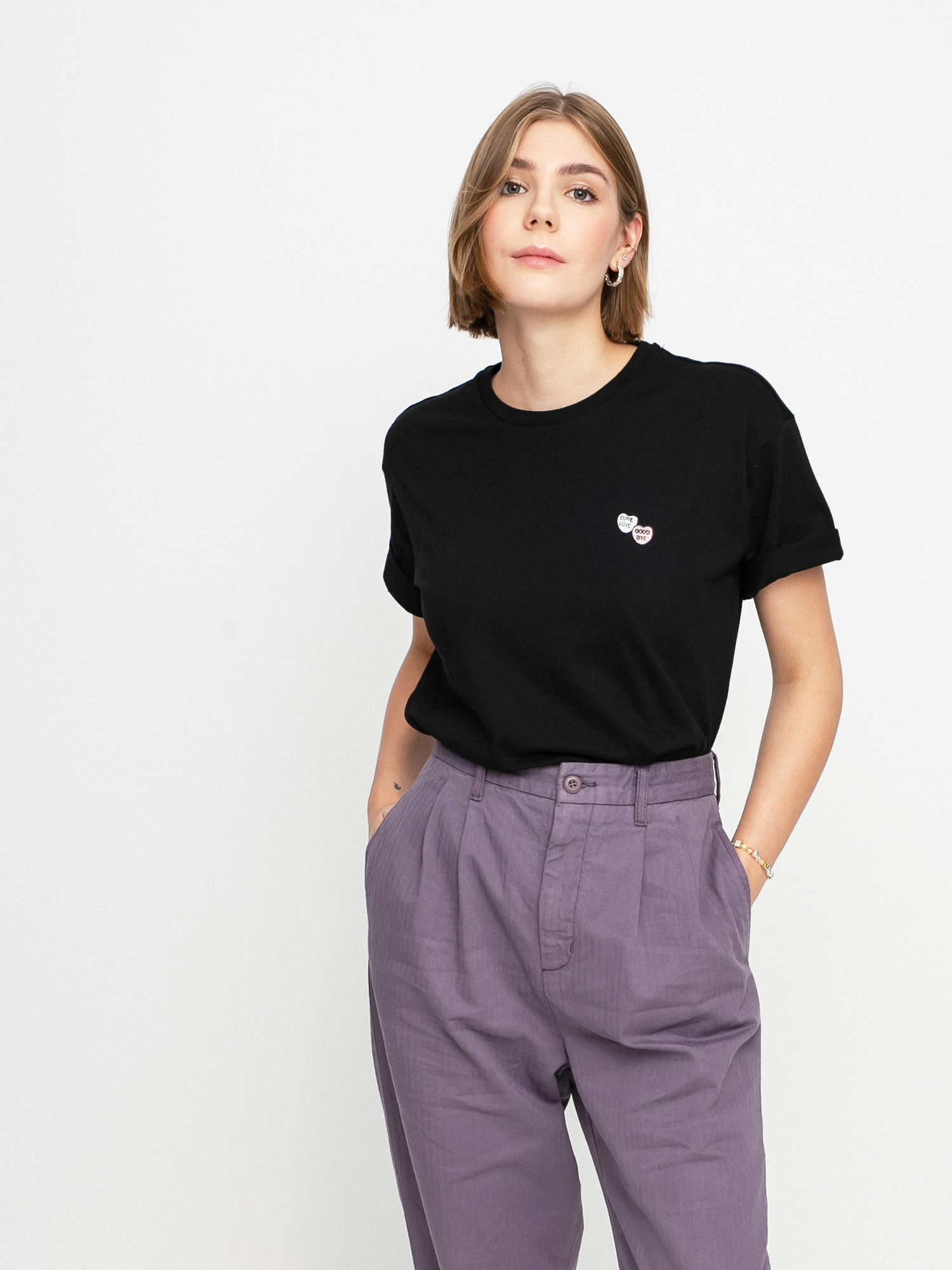 T-shirt Carhartt WIP Sugarhearts Wmn (black)