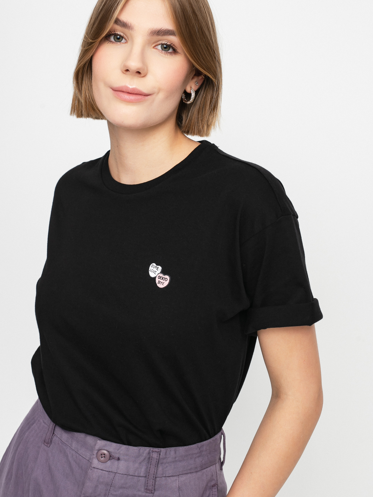 T-shirt Carhartt WIP Sugarhearts Wmn (black)
