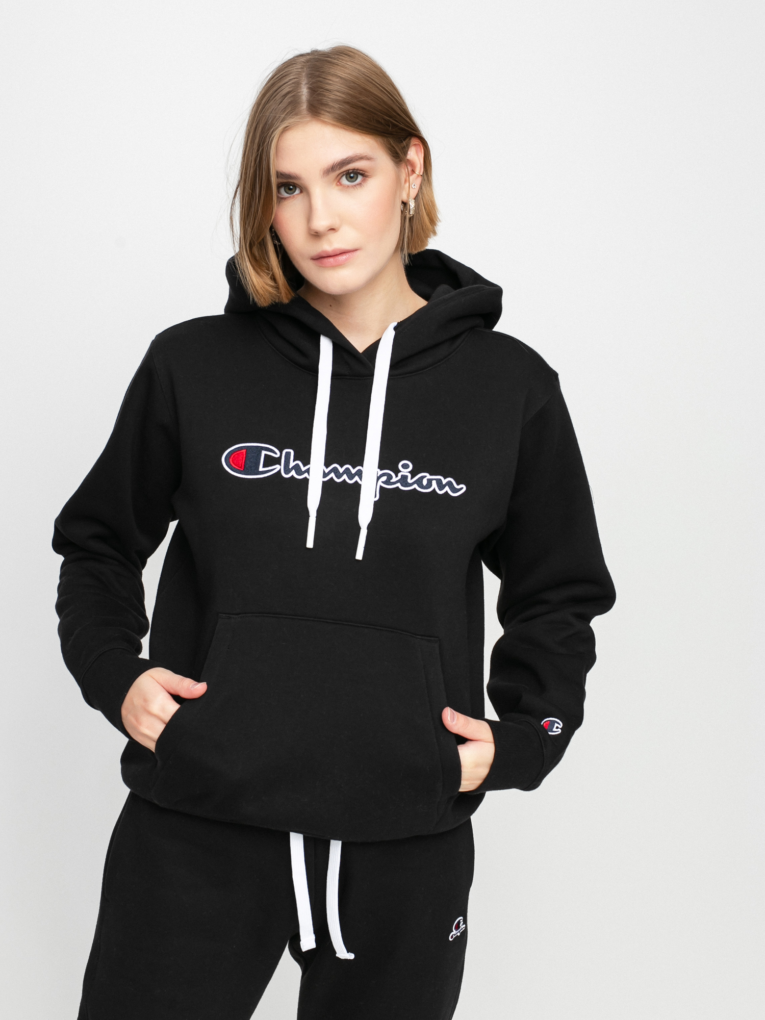 Bluza z kapturem Champion Sweatshirt HD 114461 Wmn (nbk)