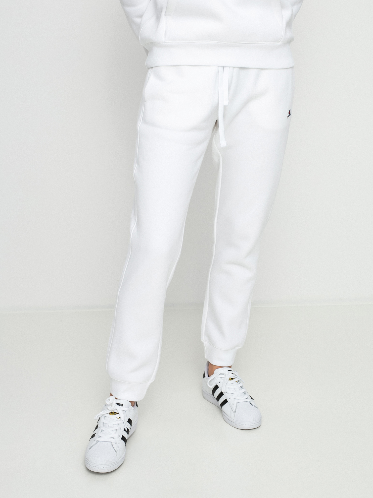 Spodnie Champion Rib Cuff 114469 Wmn (wht)