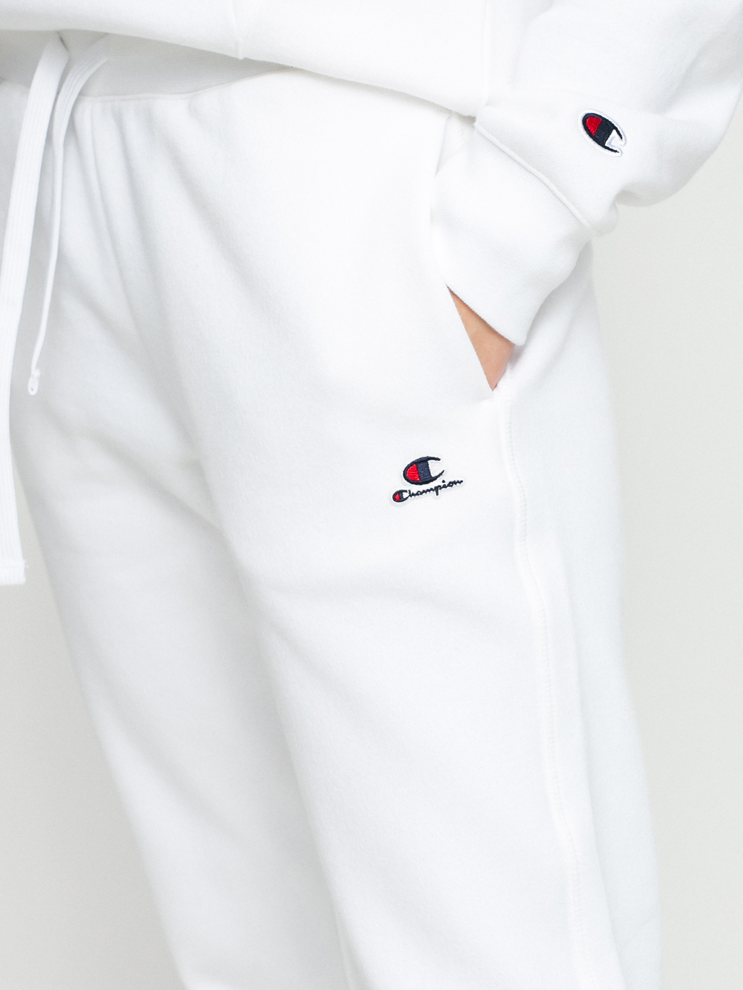 Spodnie Champion Rib Cuff 114469 Wmn (wht)