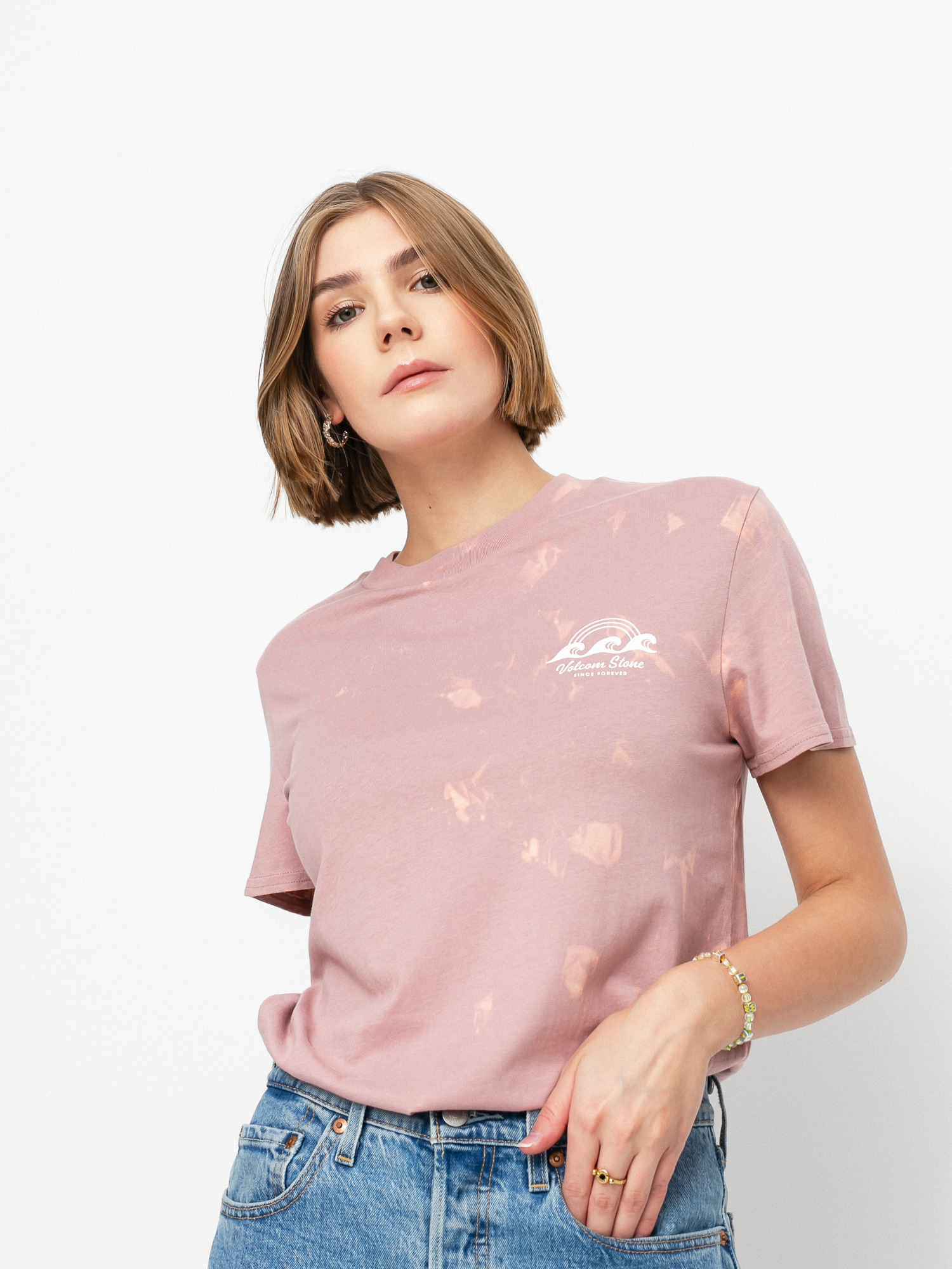 T-shirt Volcom Lock It Up Wmn (faded mauve)