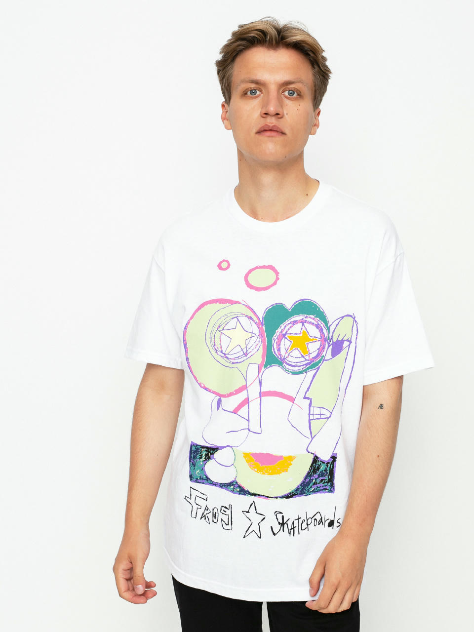 T-shirt Frog Skateboards Senseless (white)