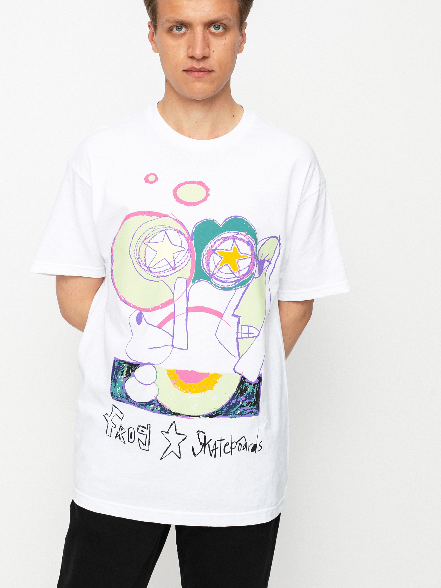 T-shirt Frog Skateboards Senseless (white)
