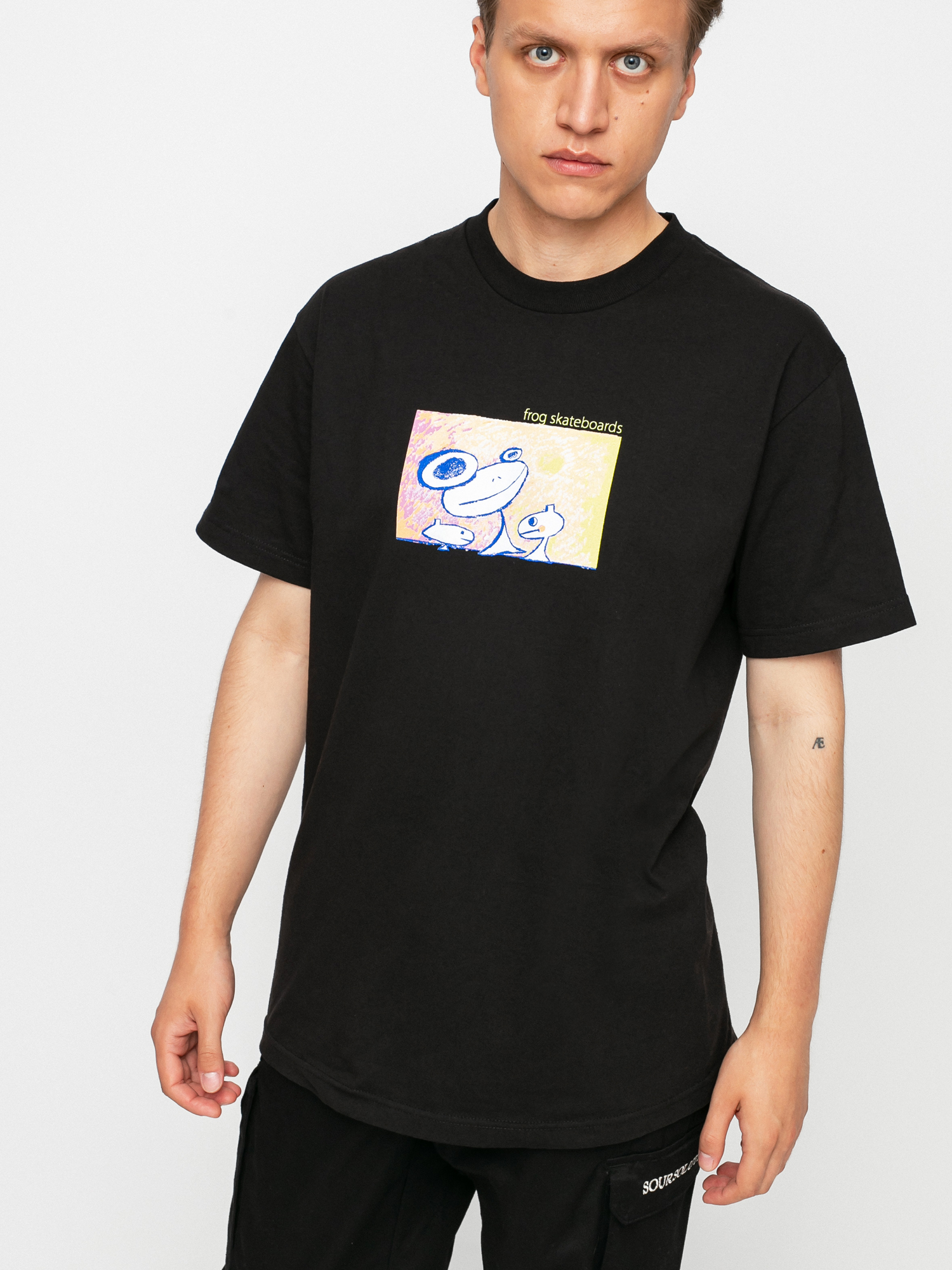 T-shirt Frog Skateboards Floating Again (black)
