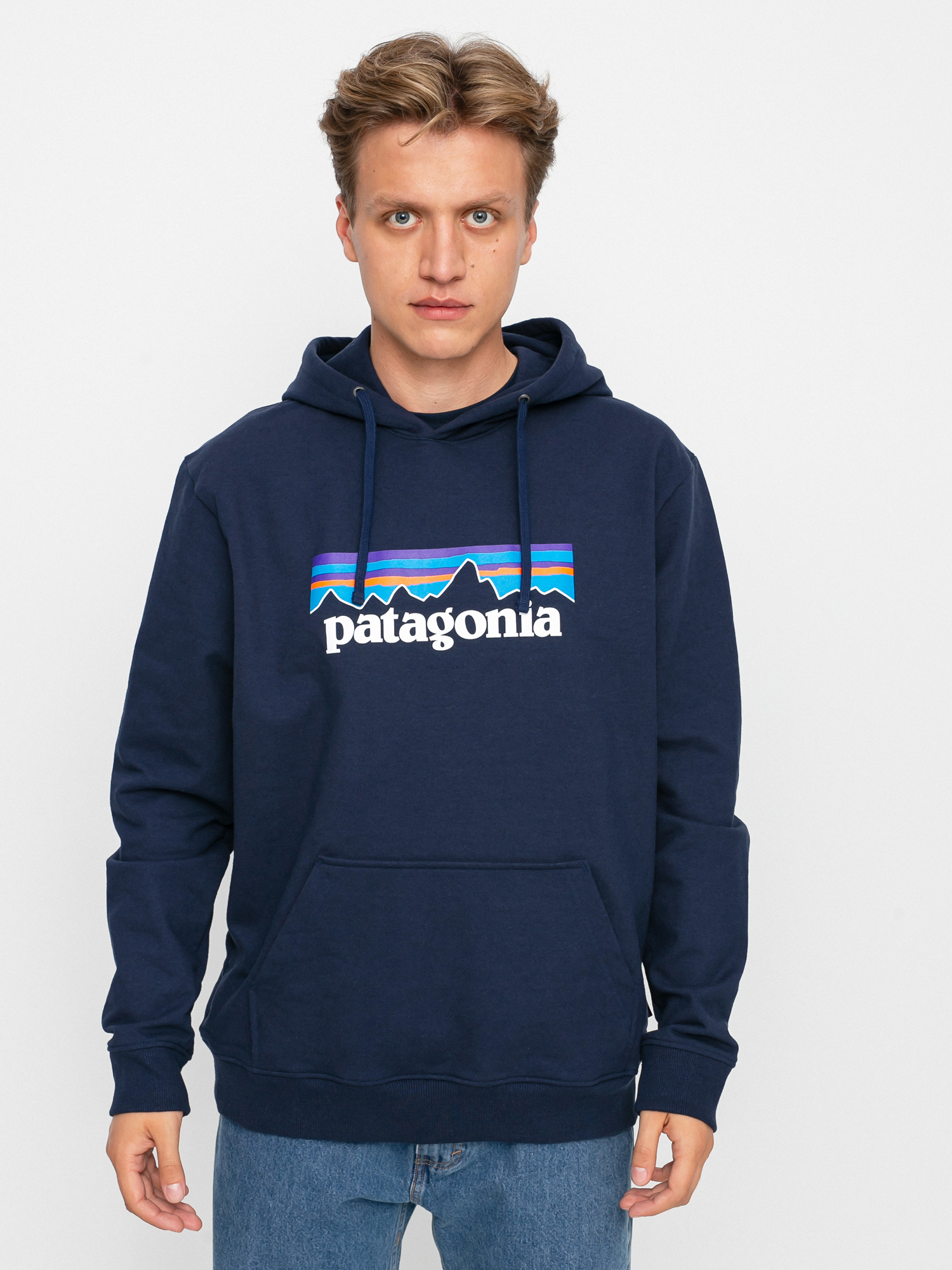 Bluza z kapturem Patagonia P6 Logo Uprisal HD (classic navy)