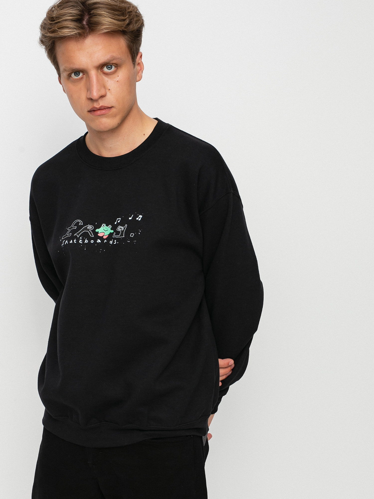 Bluza Frog Skateboards Happy Frog (black)