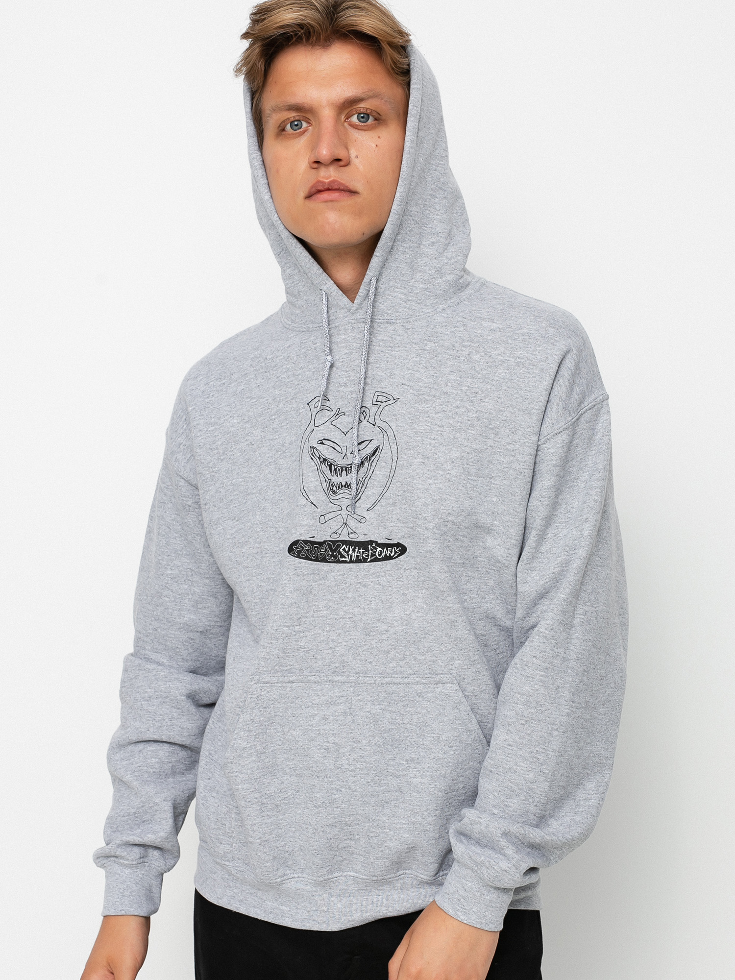 Bluza z kapturem Frog Skateboards Frog Temper HD (atheltic grey)