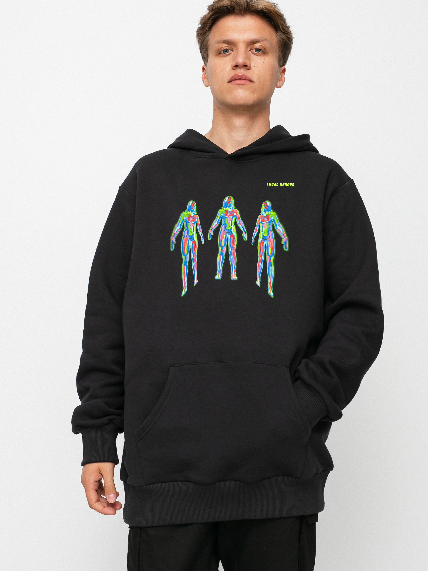 Bluza z kapturem Local Heroes Aura Off Black HD (black)