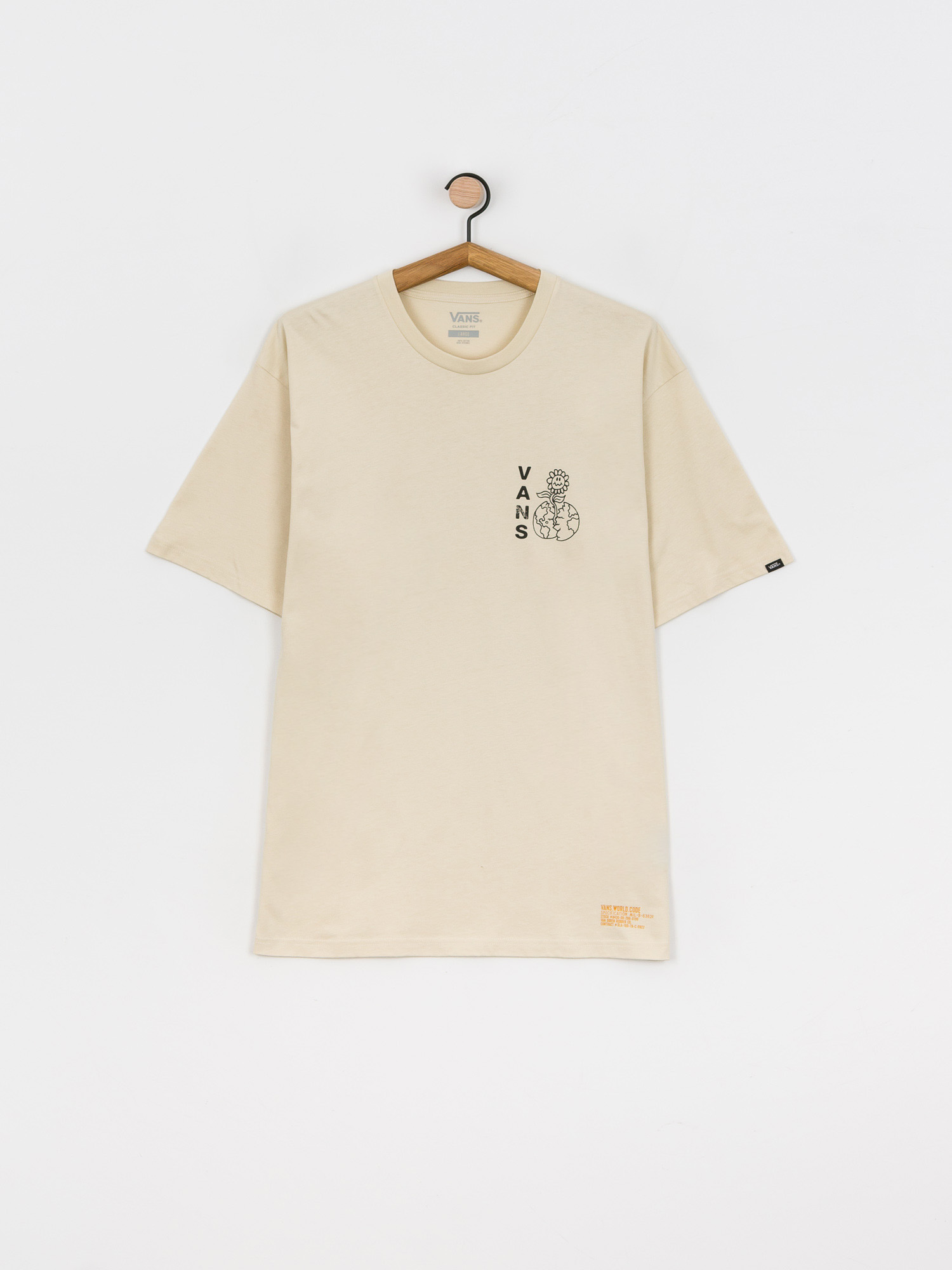 T-shirt Vans Vans World Code (oatmeal)