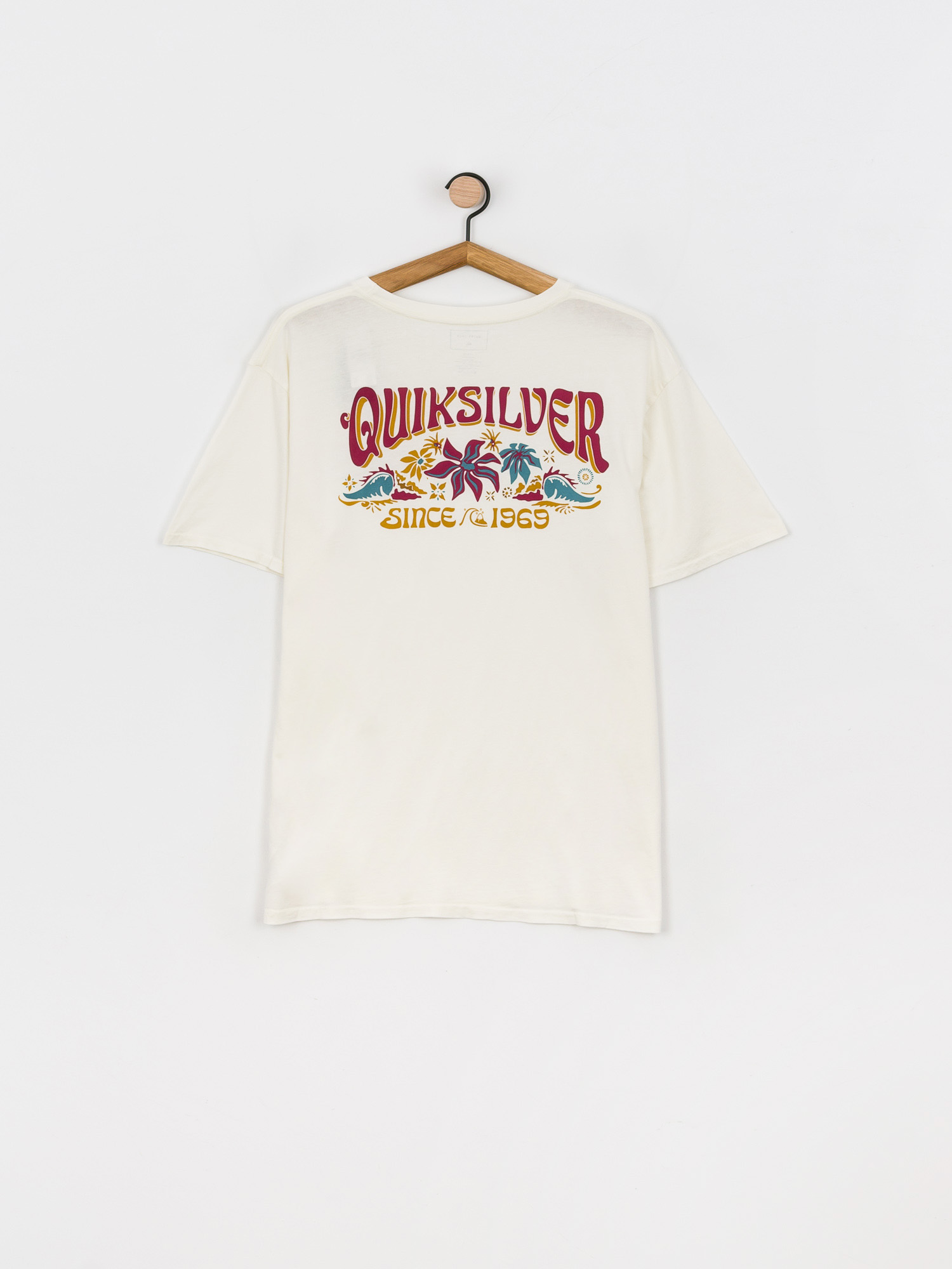 T-shirt Quiksilver Baja Road (antique white)