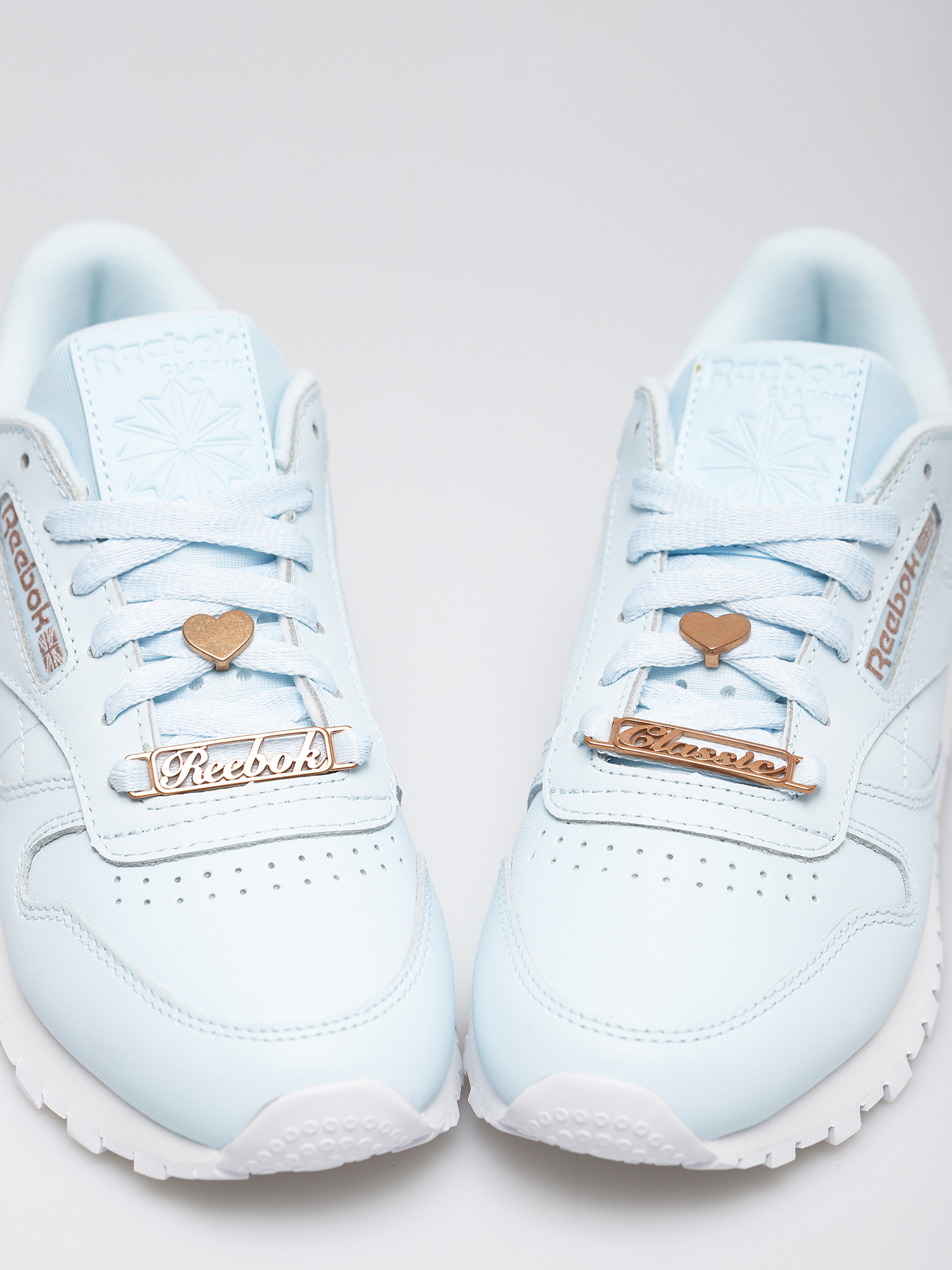 Buty Reebok Cl Lthr Wmn (glablu/golbro/ftwwht)
