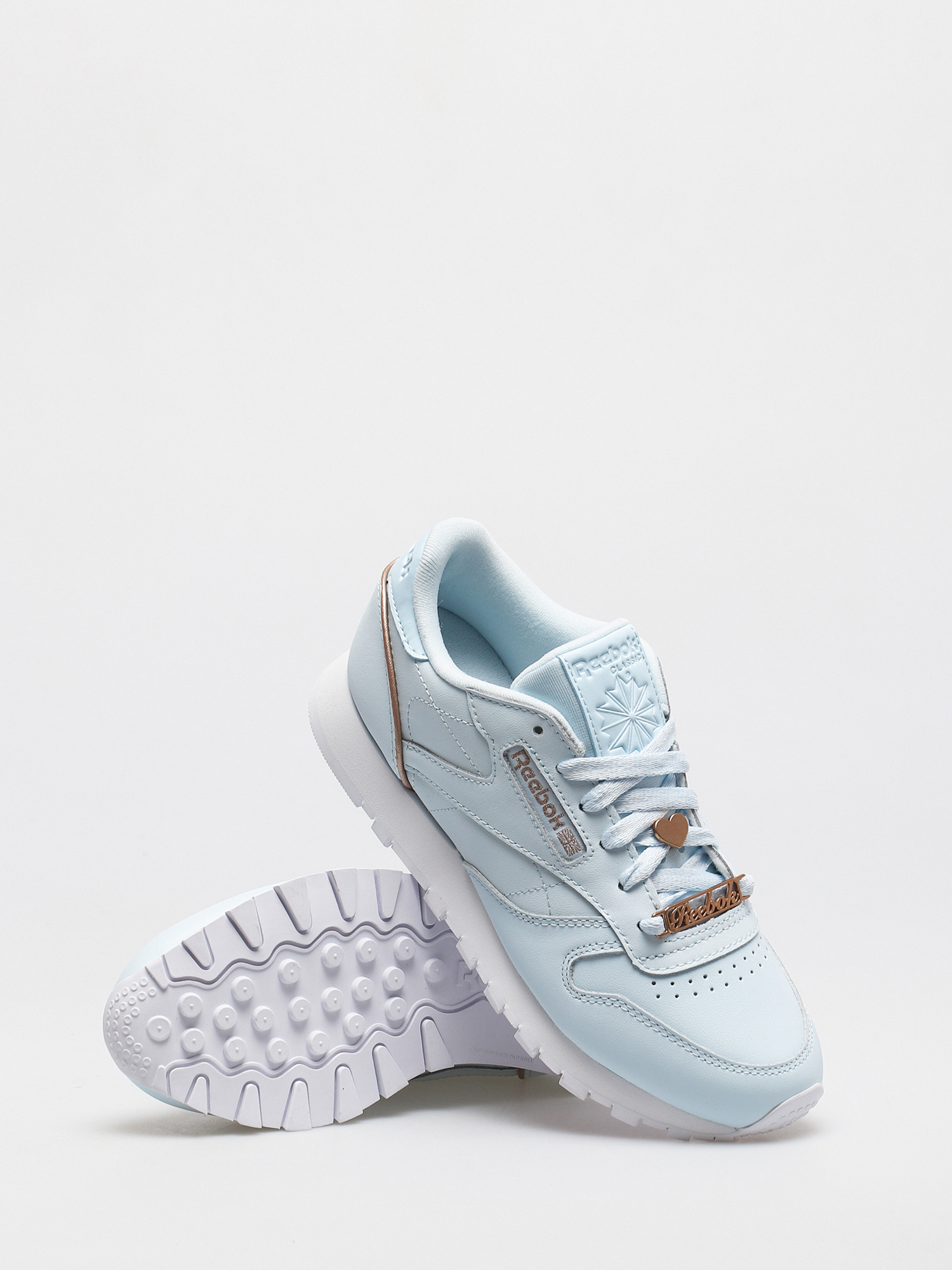 Buty Reebok Cl Lthr Wmn (glablu/golbro/ftwwht)