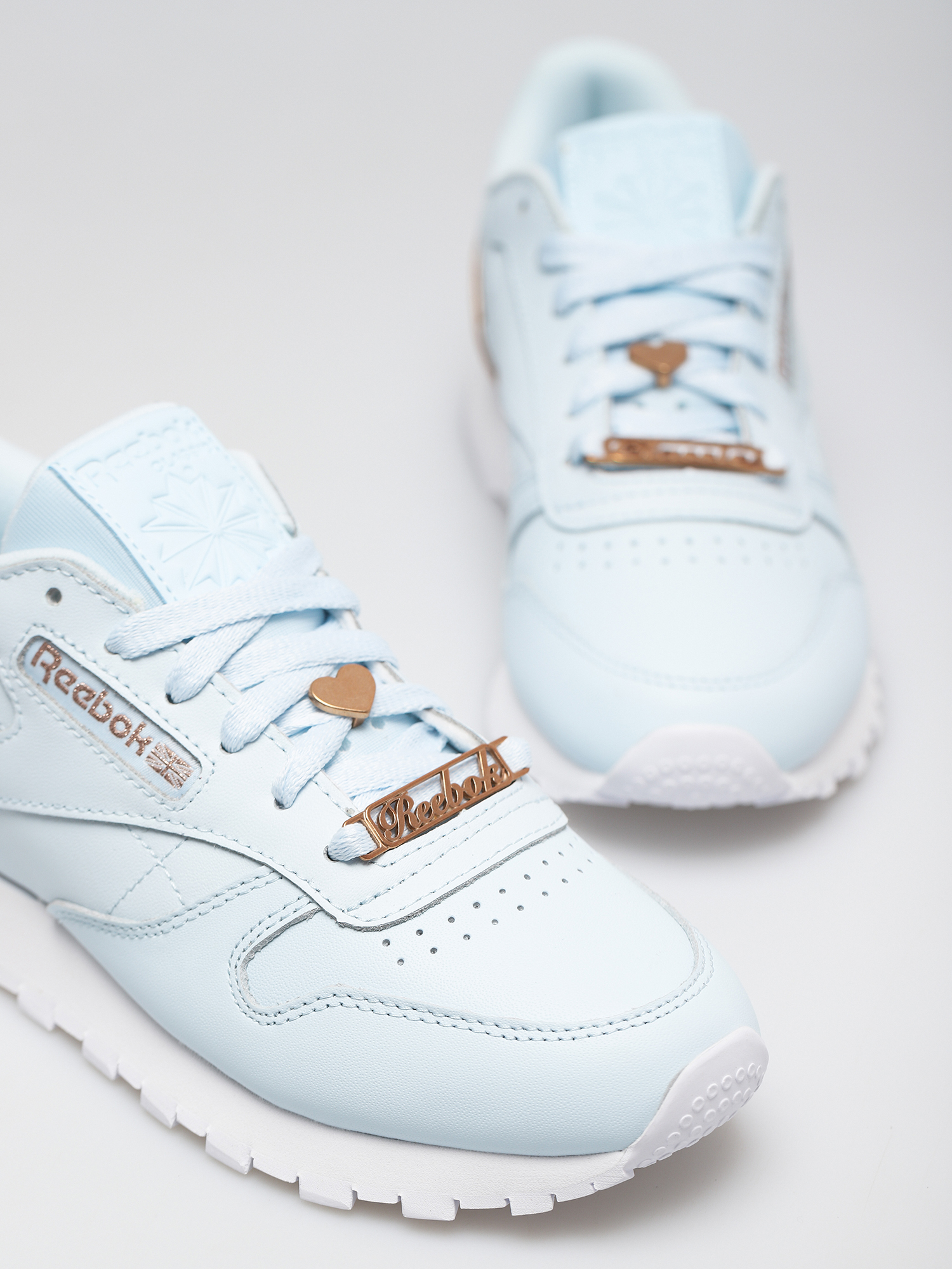 Buty Reebok Cl Lthr Wmn (glablu/golbro/ftwwht)