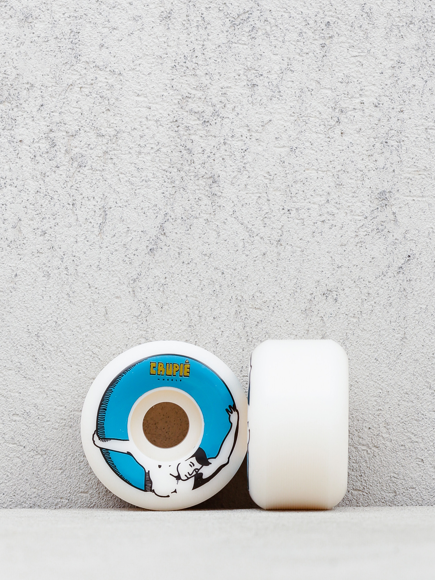 Kółka Crupie Apex Flatspot Resist (white/blue)