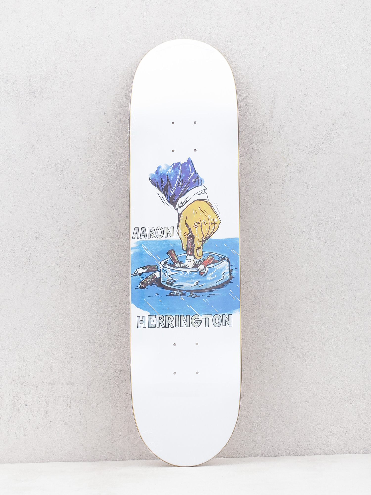 Deck Polar Skate Aaron Herrington Chain Smoker (white/blue)