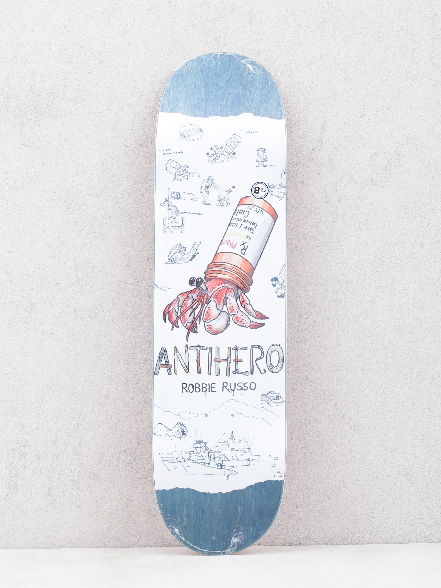 Deck Antihero Russo Recycling (teal/white)