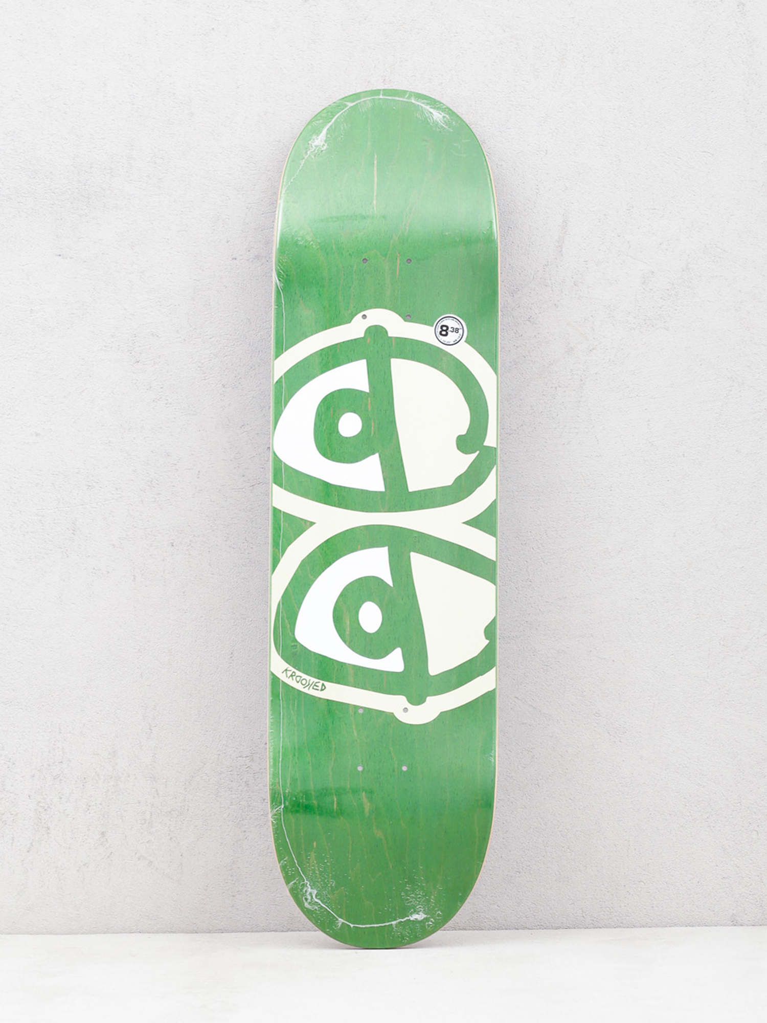 Deck Krooked Team Eyes (green/beige)