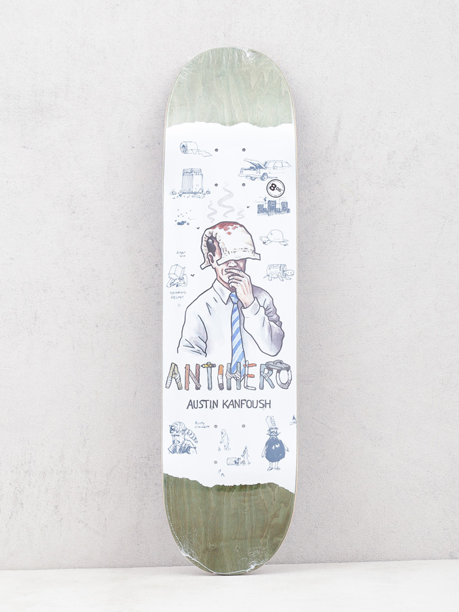 Deck Antihero Kanfoush Recycling (olive)