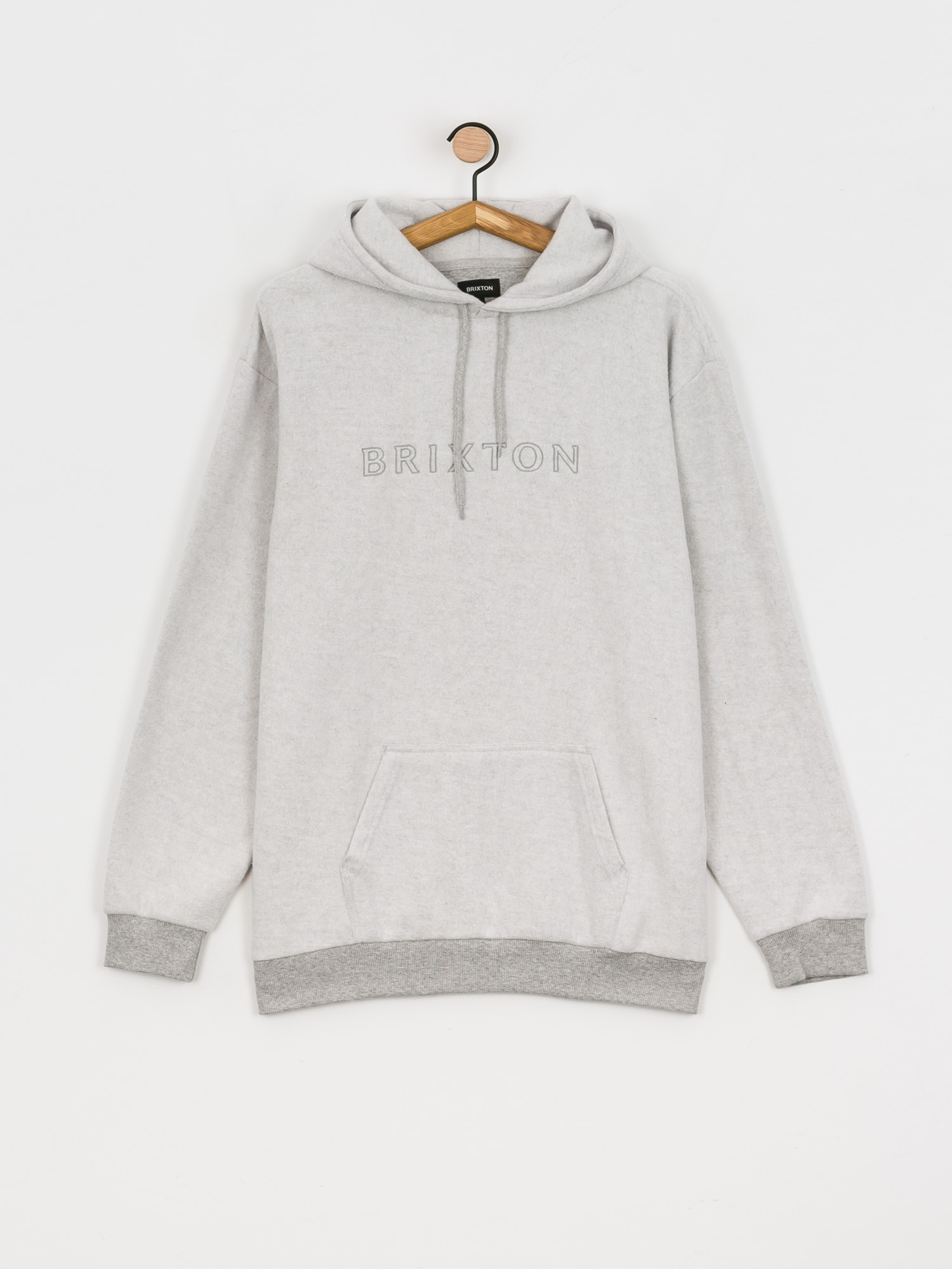Bluza z kapturem Brixton Way HD (heather grey)
