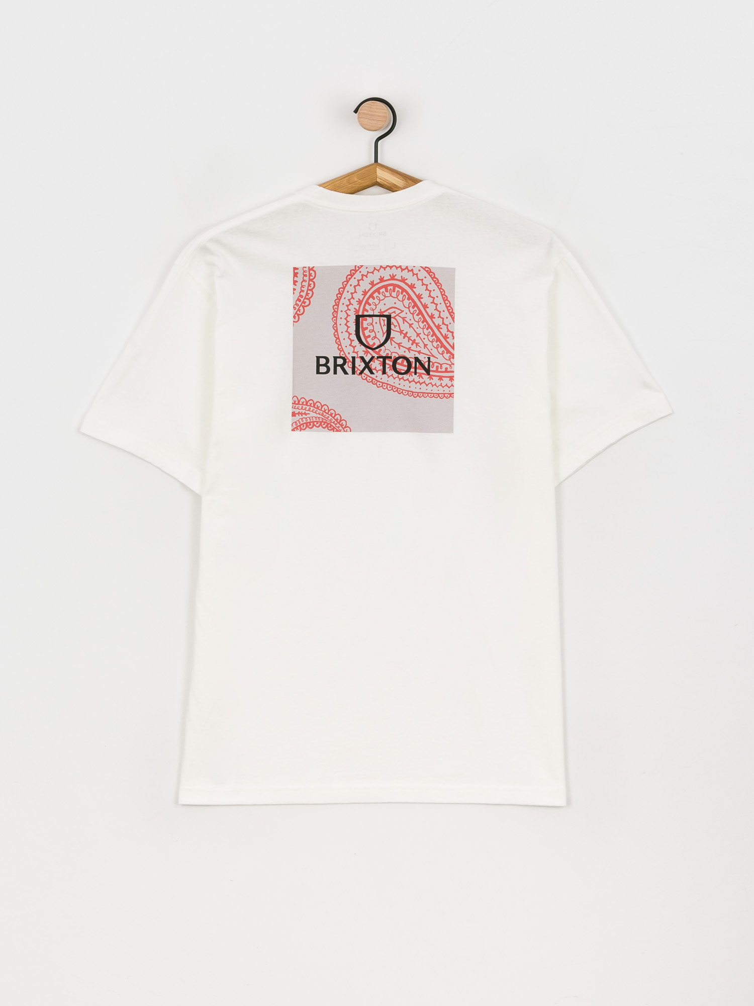 T-shirt Brixton Alpha Square Stt (paisley white)
