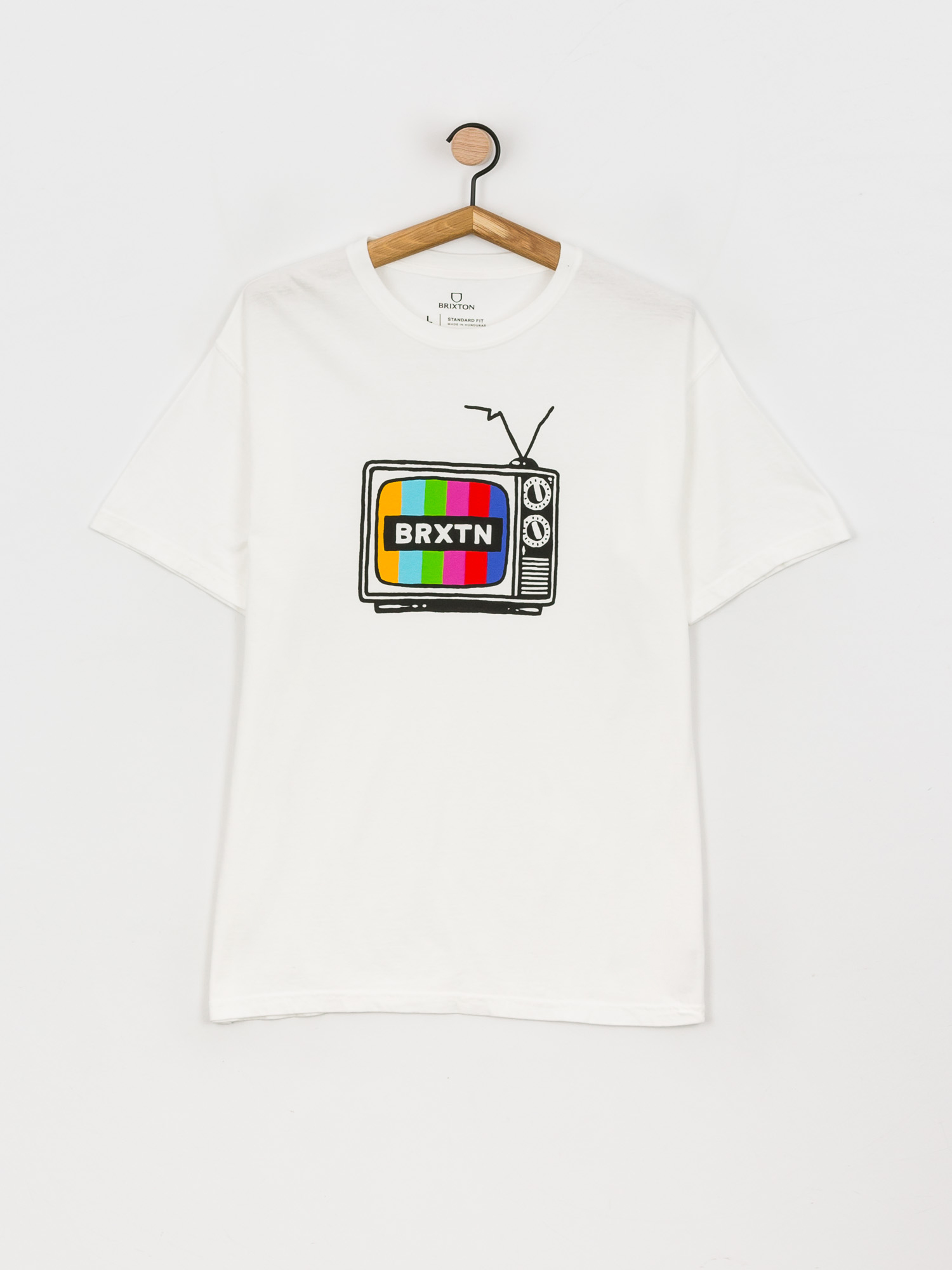 T-shirt Brixton Service Stt (white garment dye)