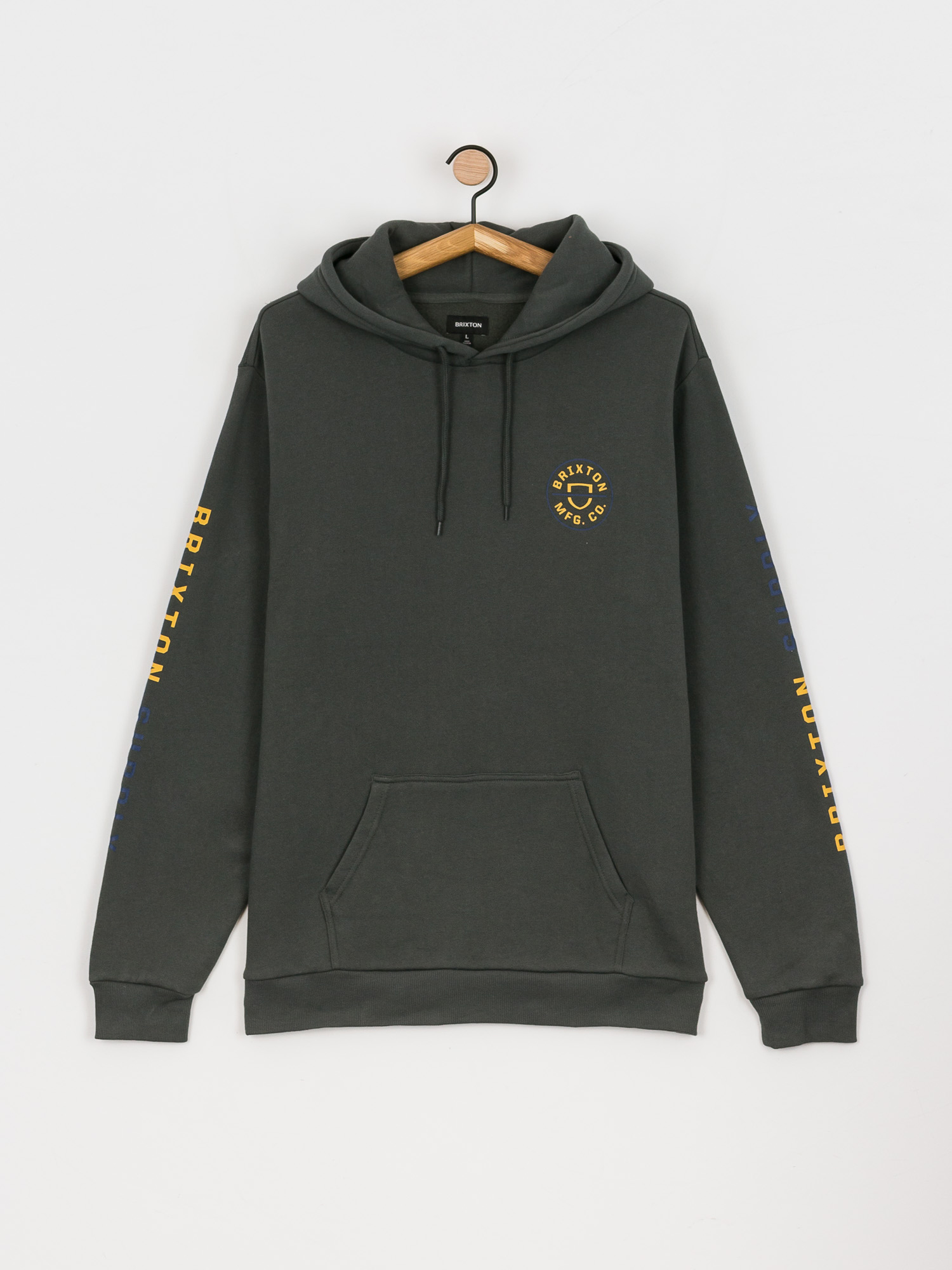 Bluza z kapturem Brixton Crest HD (evergreen)