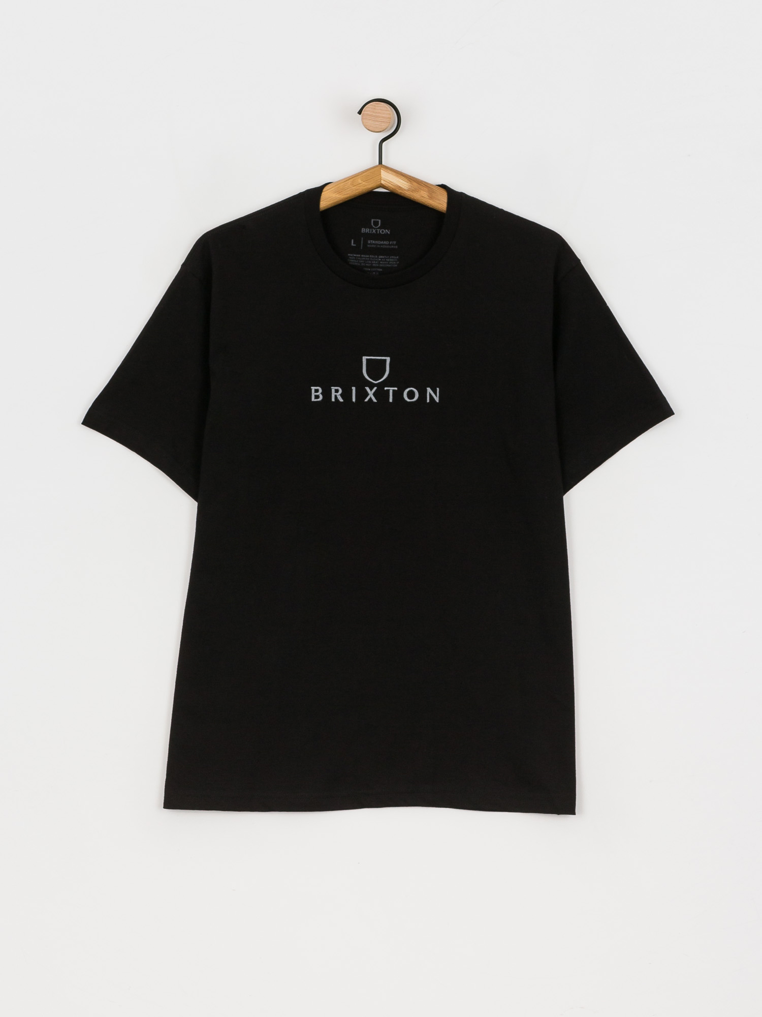 T-shirt Brixton Alpha Thread Stt (black/grey)