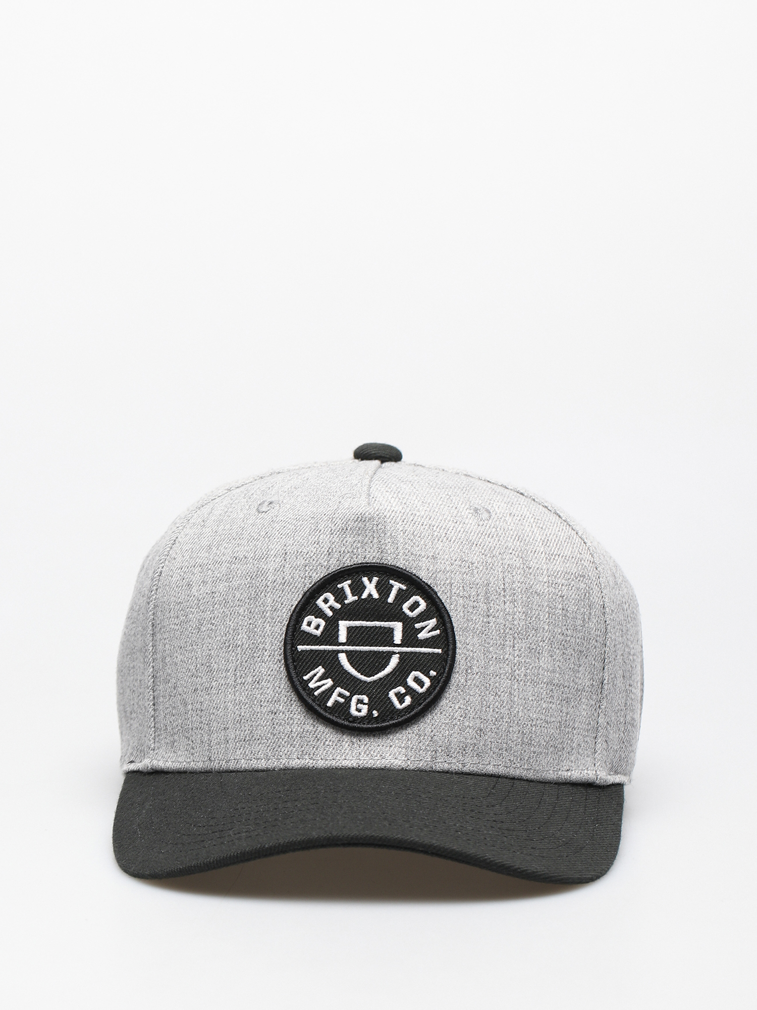 Czapka z daszkiem Brixton Crest C Mp Snapback (heather grey/black)