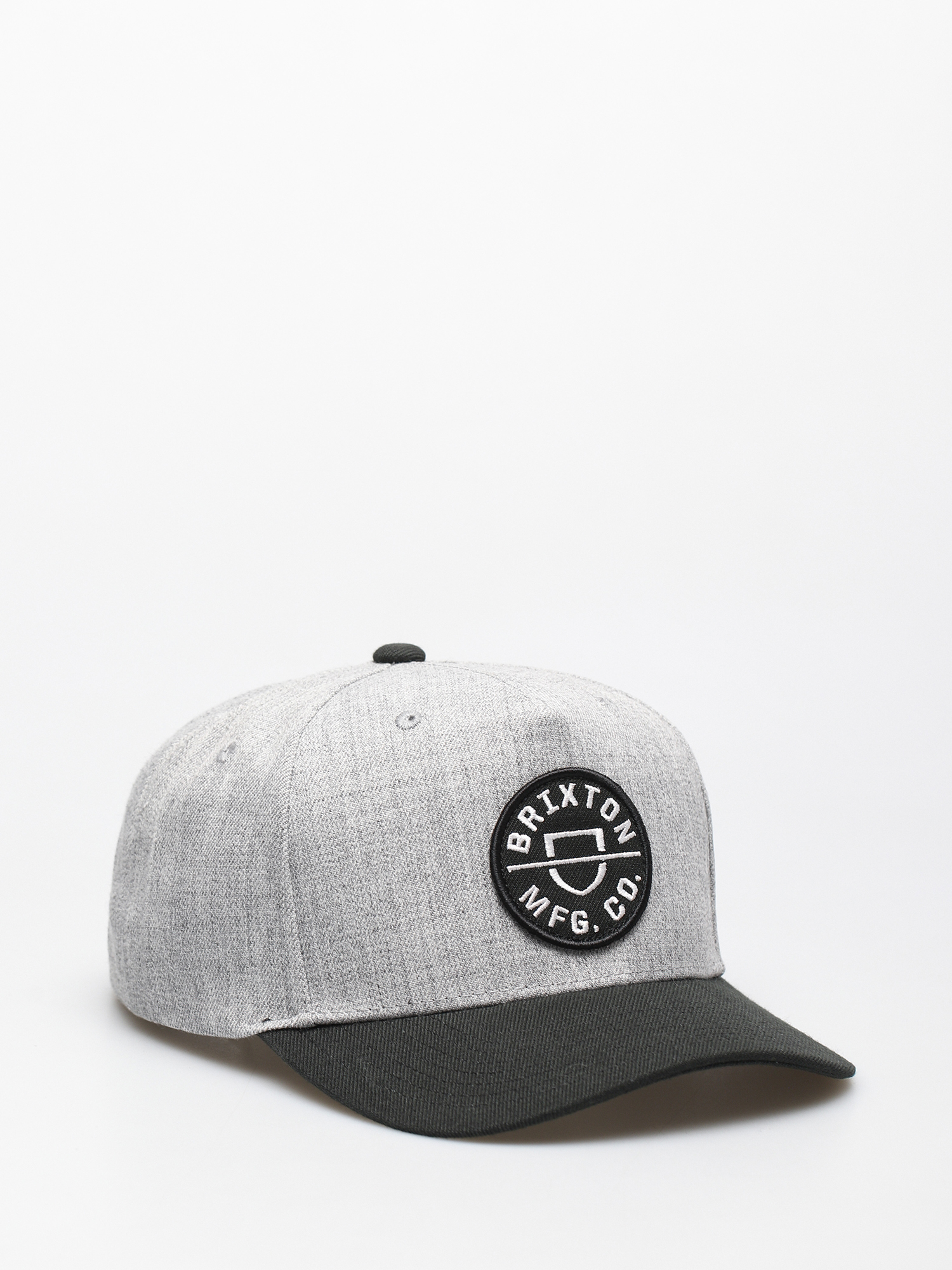 Czapka z daszkiem Brixton Crest C Mp Snapback (heather grey/black)