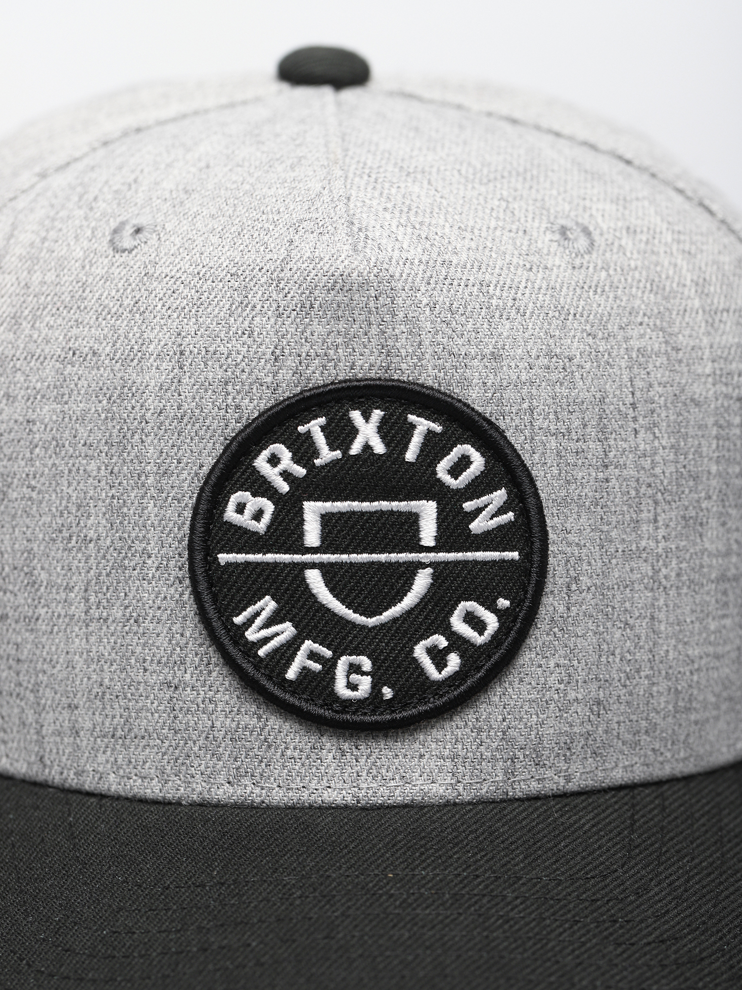 Czapka z daszkiem Brixton Crest C Mp Snapback (heather grey/black)
